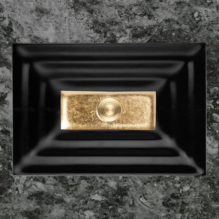 Linkasink Window Artisan Glass with Metal Leaf Accent Undermount Sink by Linkasink