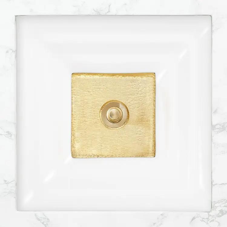 Linkasink Window Artisan Glass with Metal Leaf Accent Undermount Sink by Linkasink