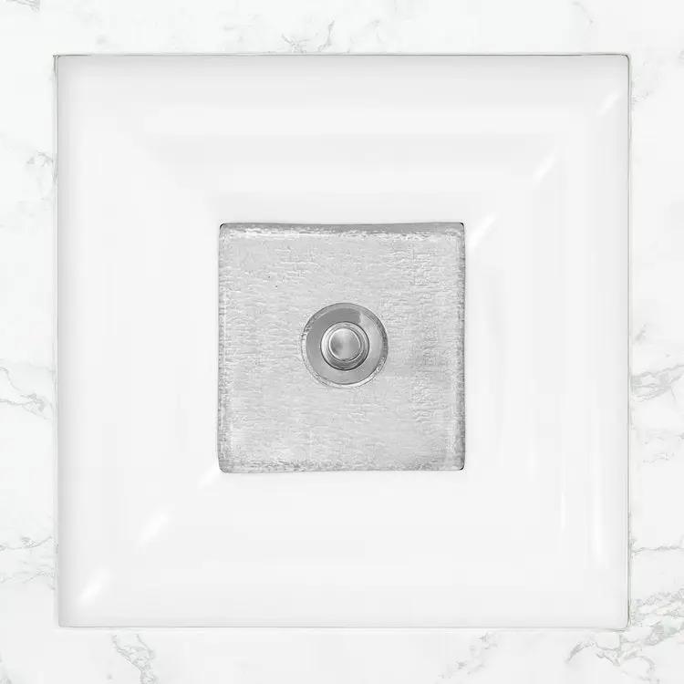 Linkasink Window Artisan Glass with Metal Leaf Accent Undermount Sink by Linkasink