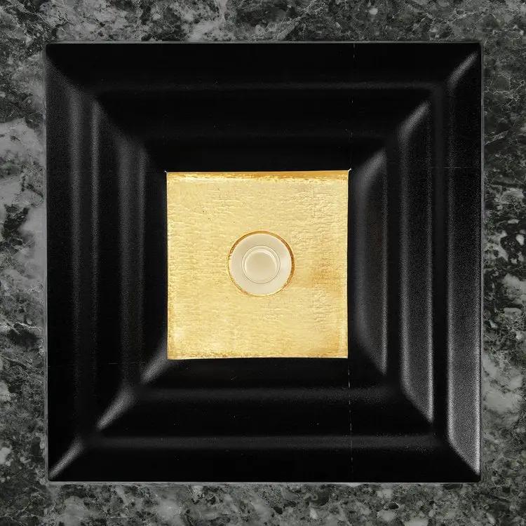 Linkasink Window Artisan Glass with Metal Leaf Accent Undermount Sink by Linkasink