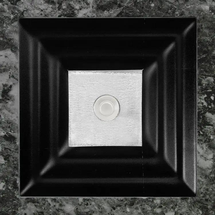 Linkasink Window Artisan Glass with Metal Leaf Accent Undermount Sink by Linkasink