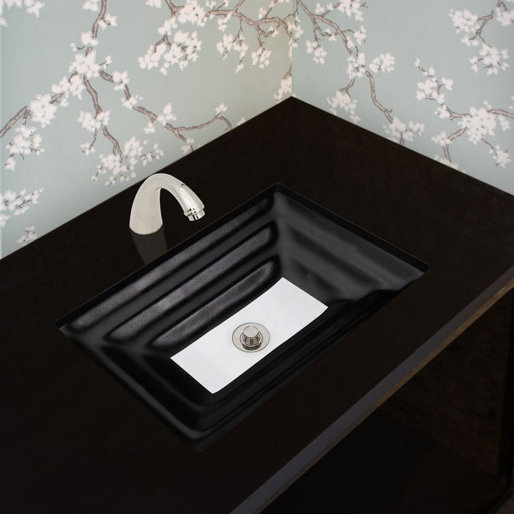 black glass with white window sink