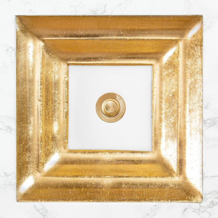 Linkasink Window Eglomise Artisan Glass Undermount Sink by Linkasink