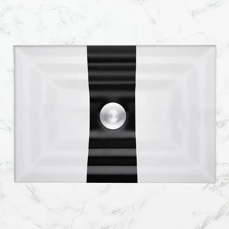 Linkasink Ribbon Artisan Glass Undermount Sink by Linkasink