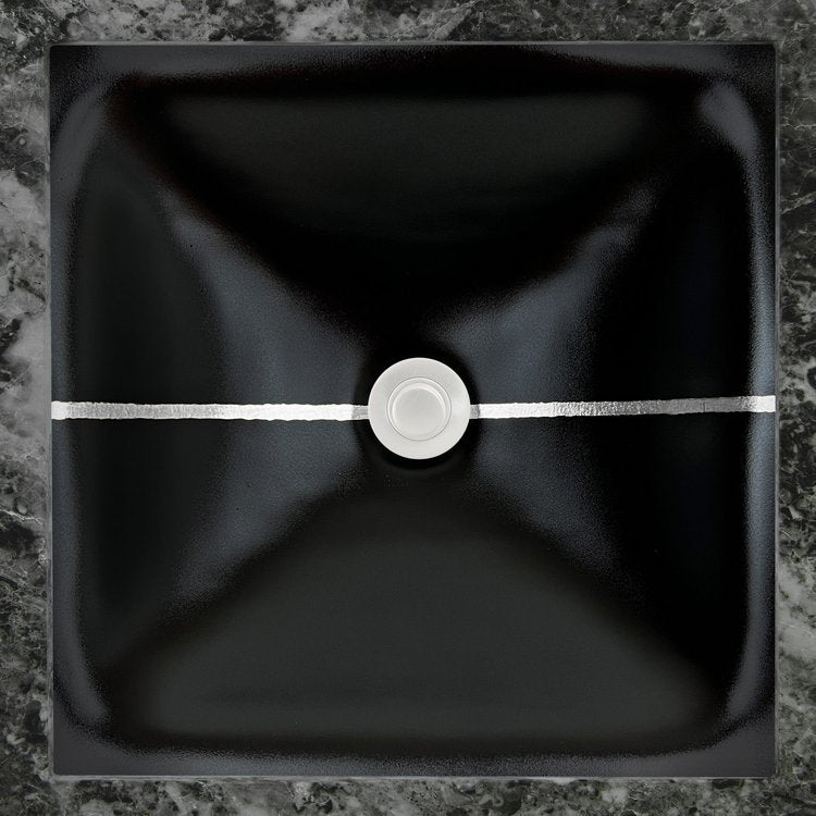 Linkasink Dune River Artisan Glass With Metal Leaf Accent Undermount Sink by Linkasink