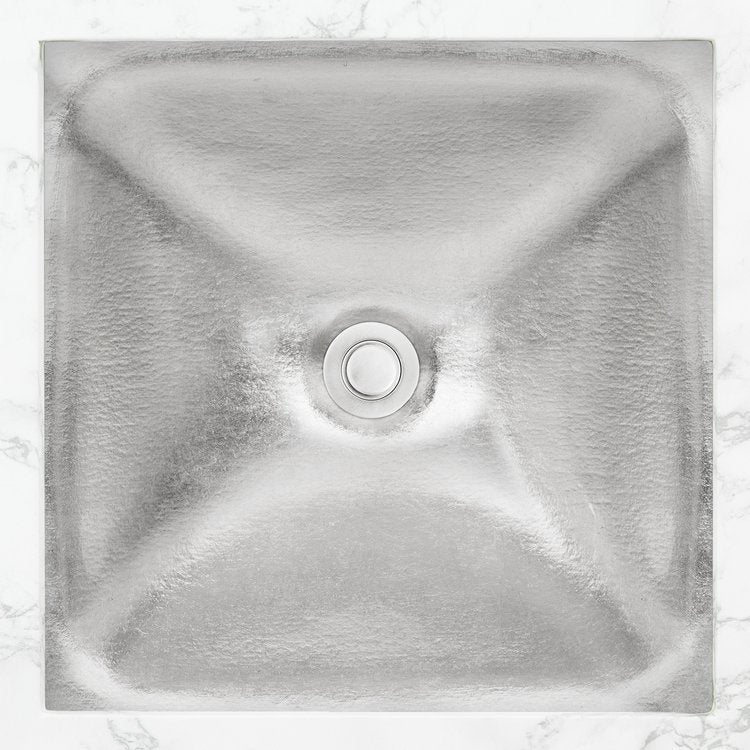 Linkasink Dune Solid Artisan Glass With Metal Leaf Accent Undermount Sink by Linkasink