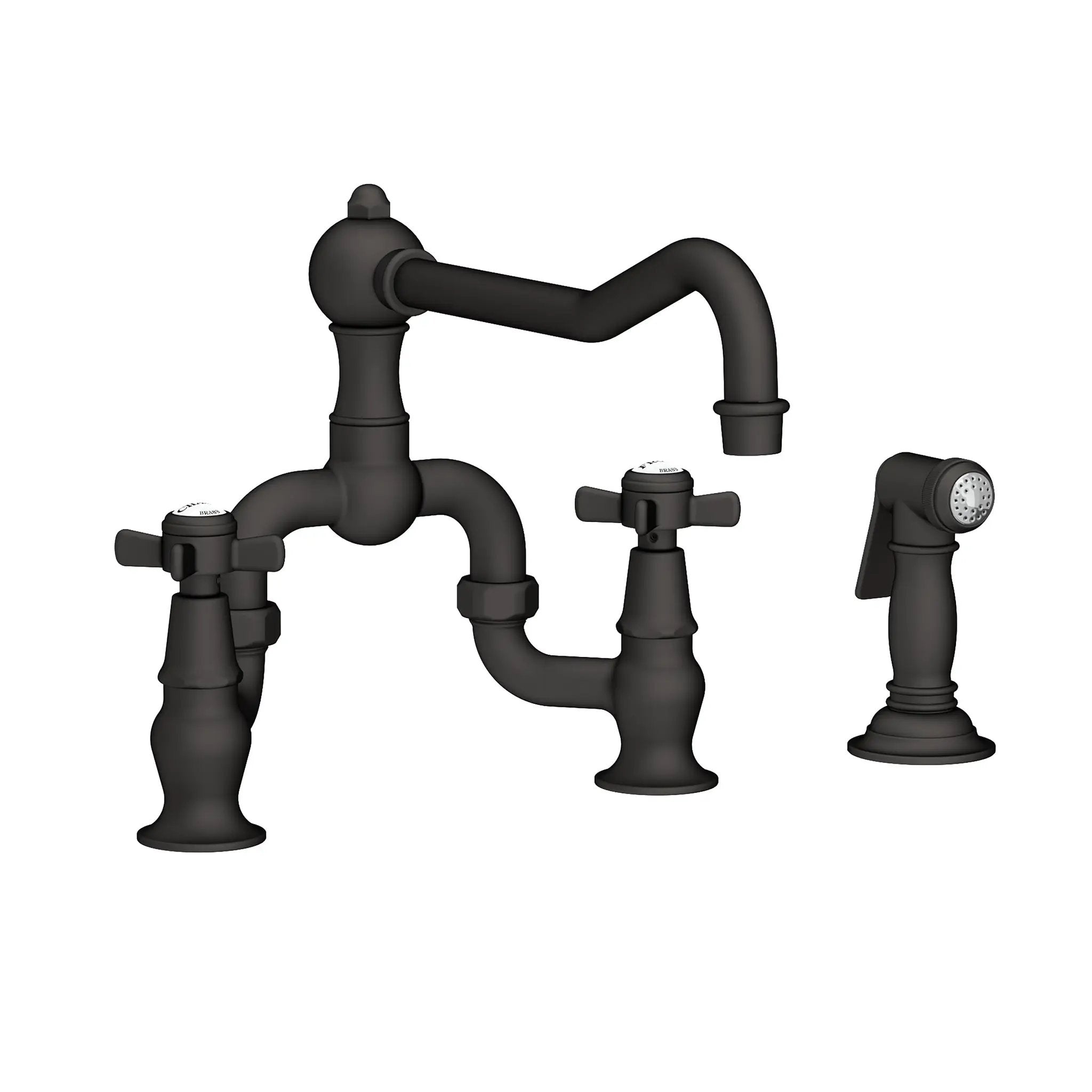 Newport Brass Fairfield Kitchen Bridge Faucet with Side Spray by Newport Brass
