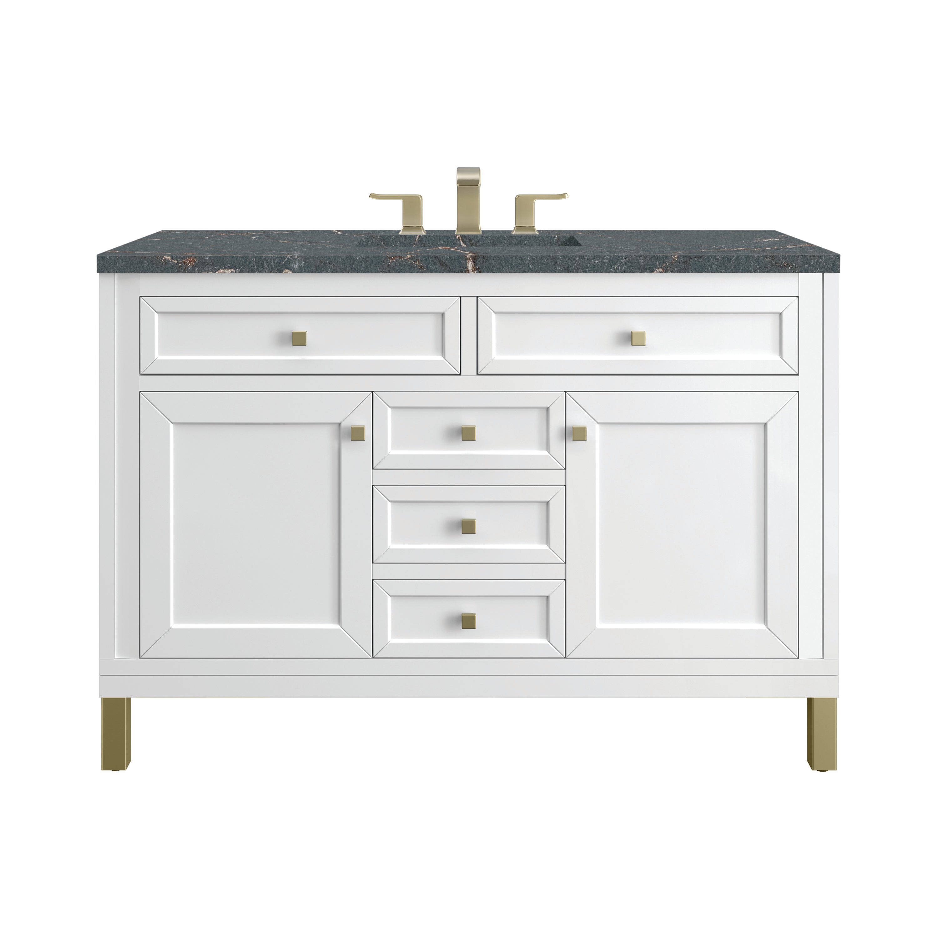 James Martin Vanities Chicago 48" Single Vanity - Glossy White