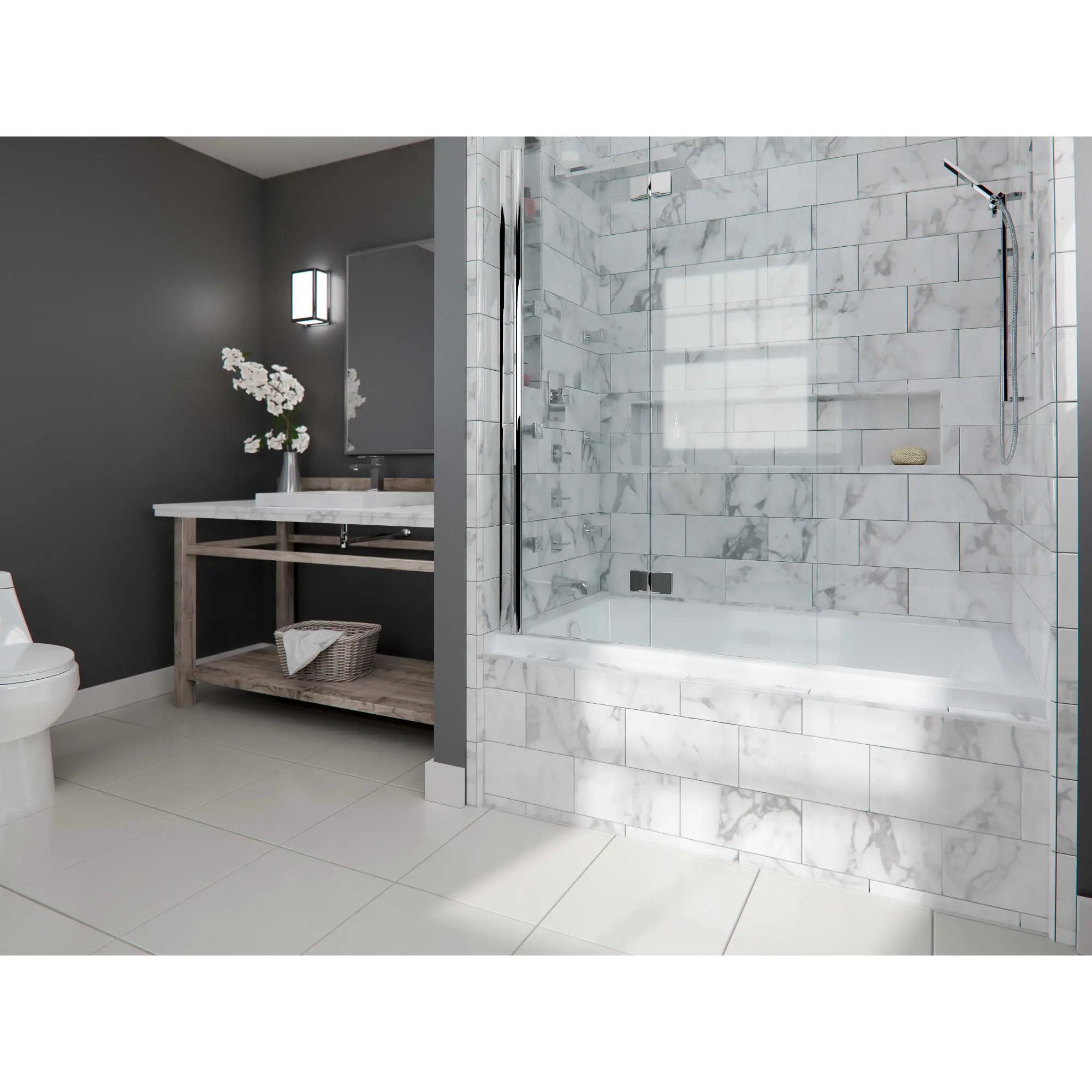 white bathtub
