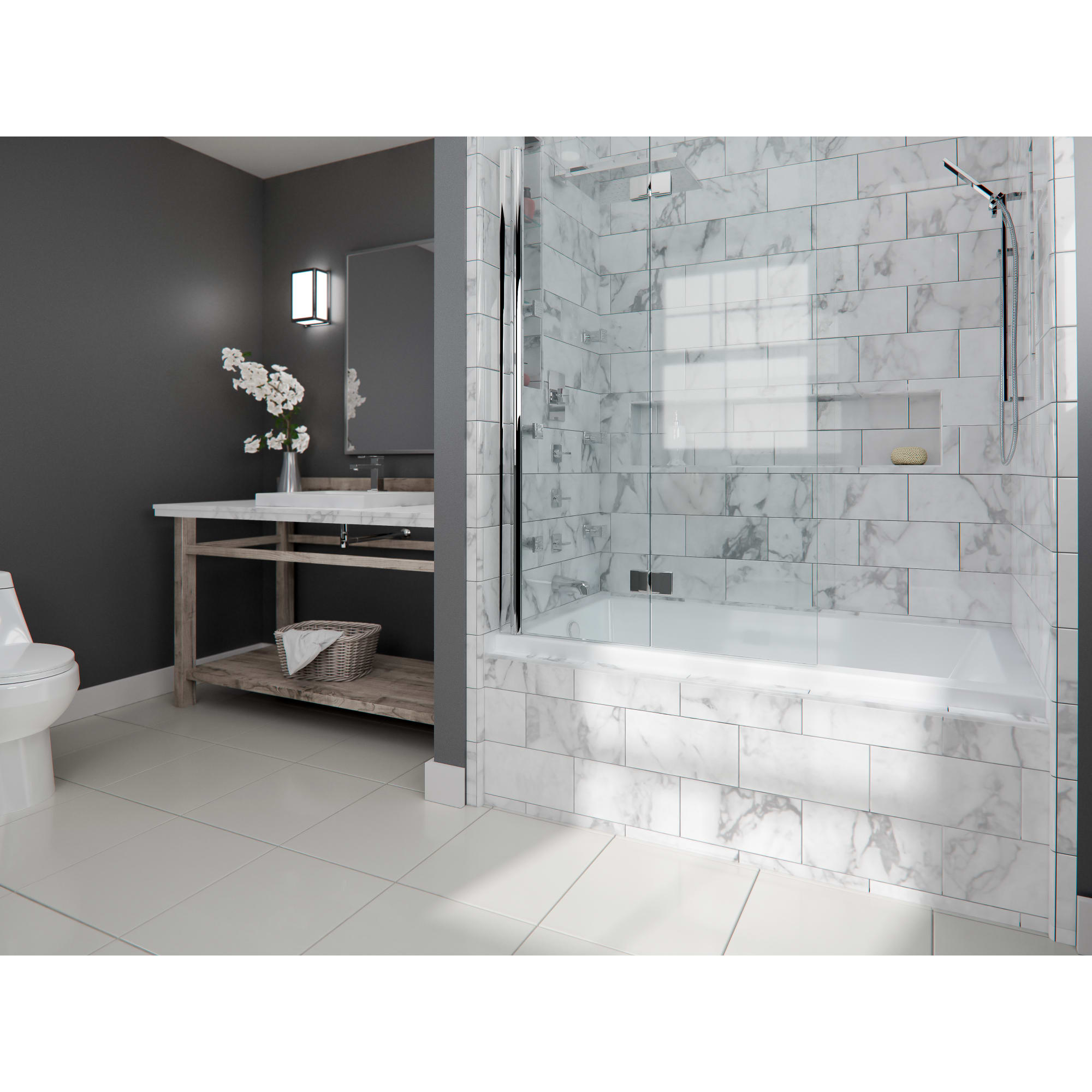 white bathtub