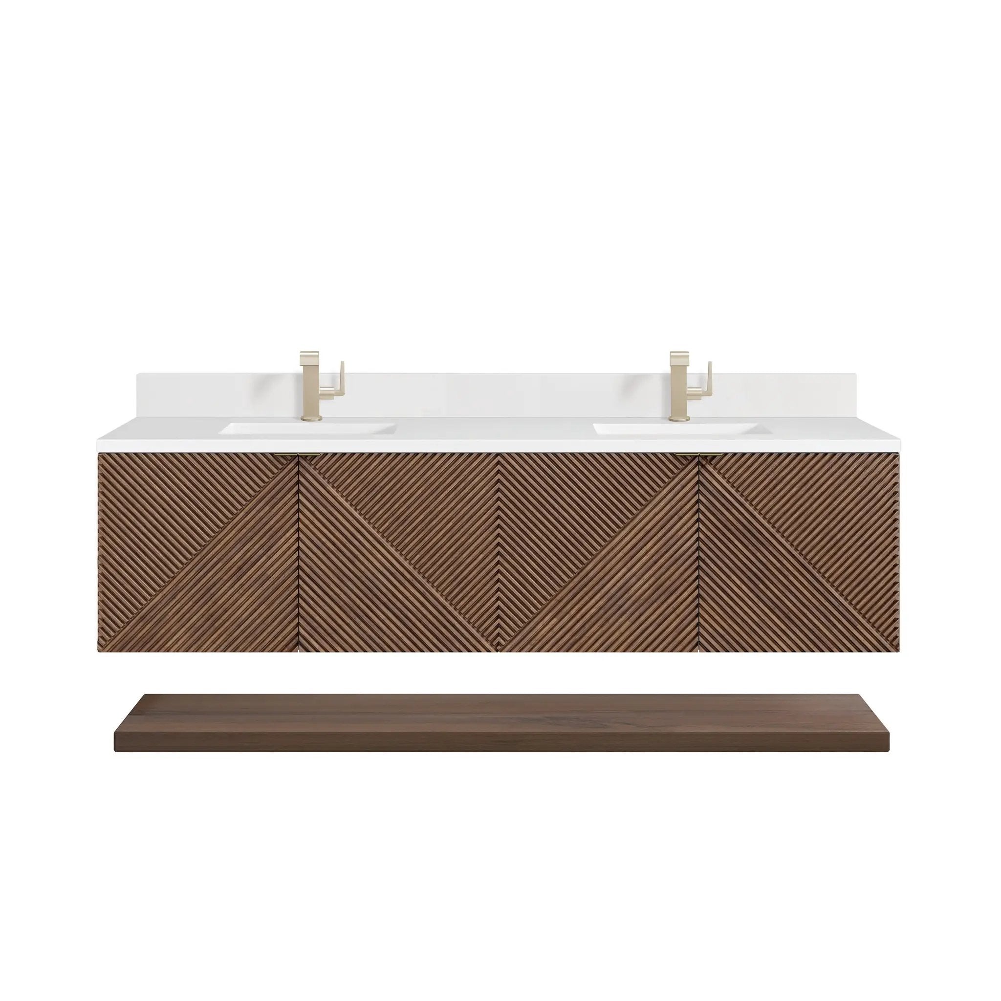 chestnut vanity