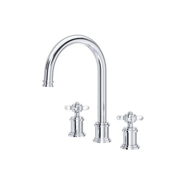polished chrome bathroom faucet