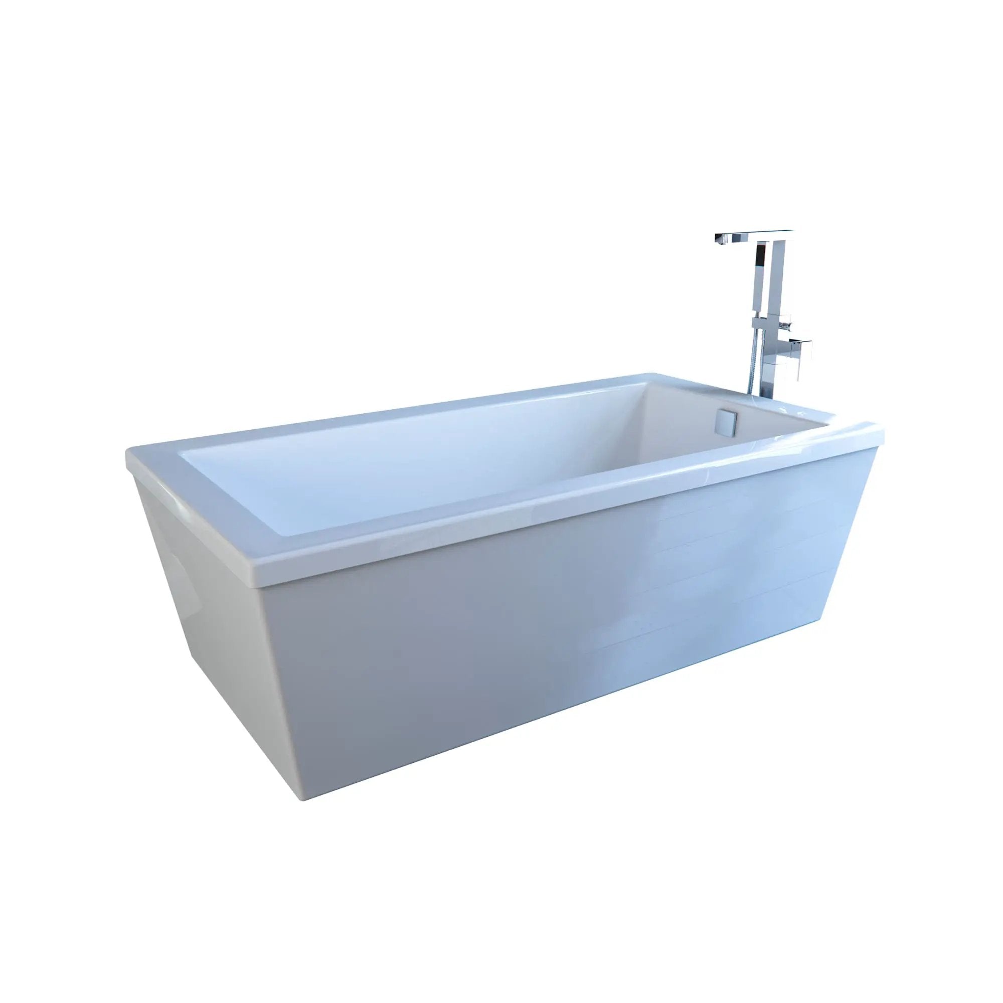 white bathtub