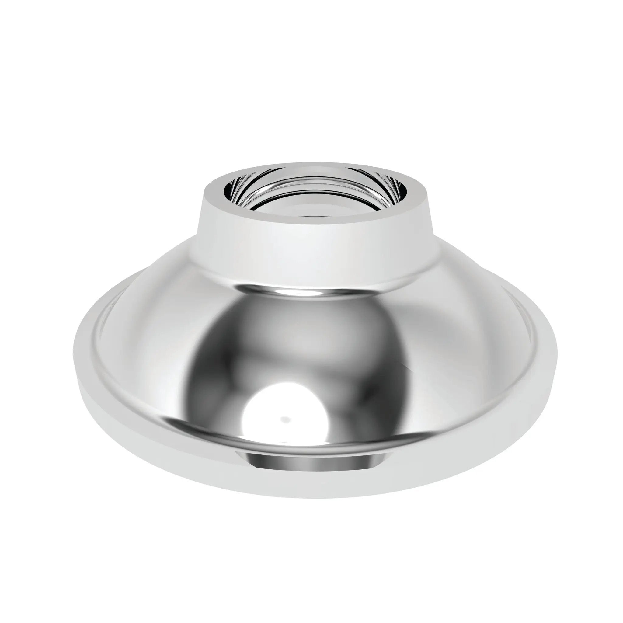 polished chrome arm flange