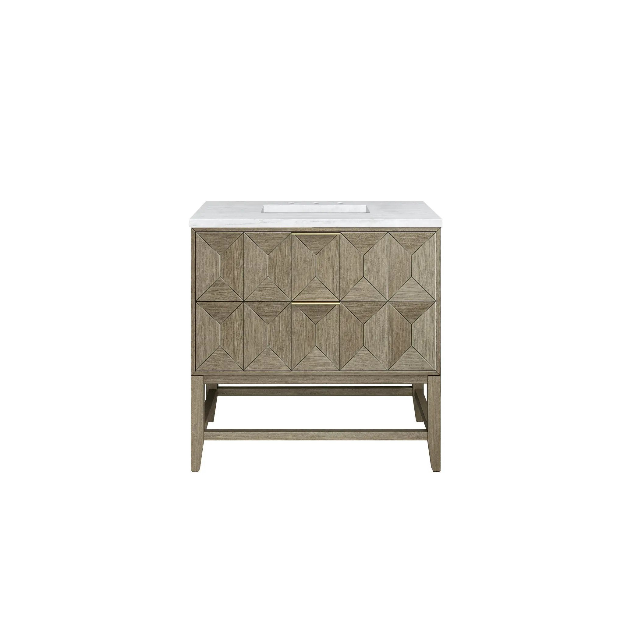 pebble oak vanity