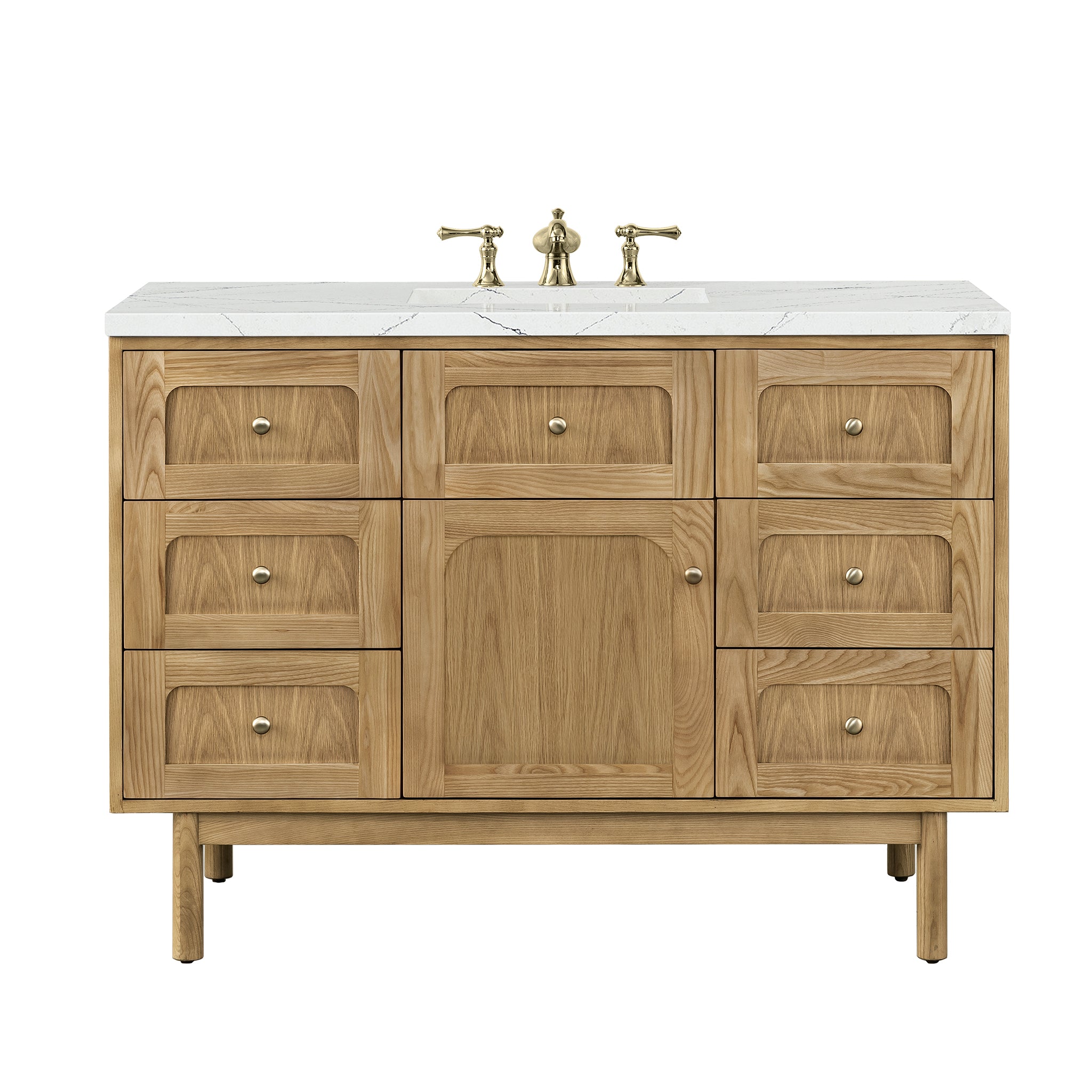 James Martin Vanities Laurent 48" Single Vanity - Light Natural Oak
