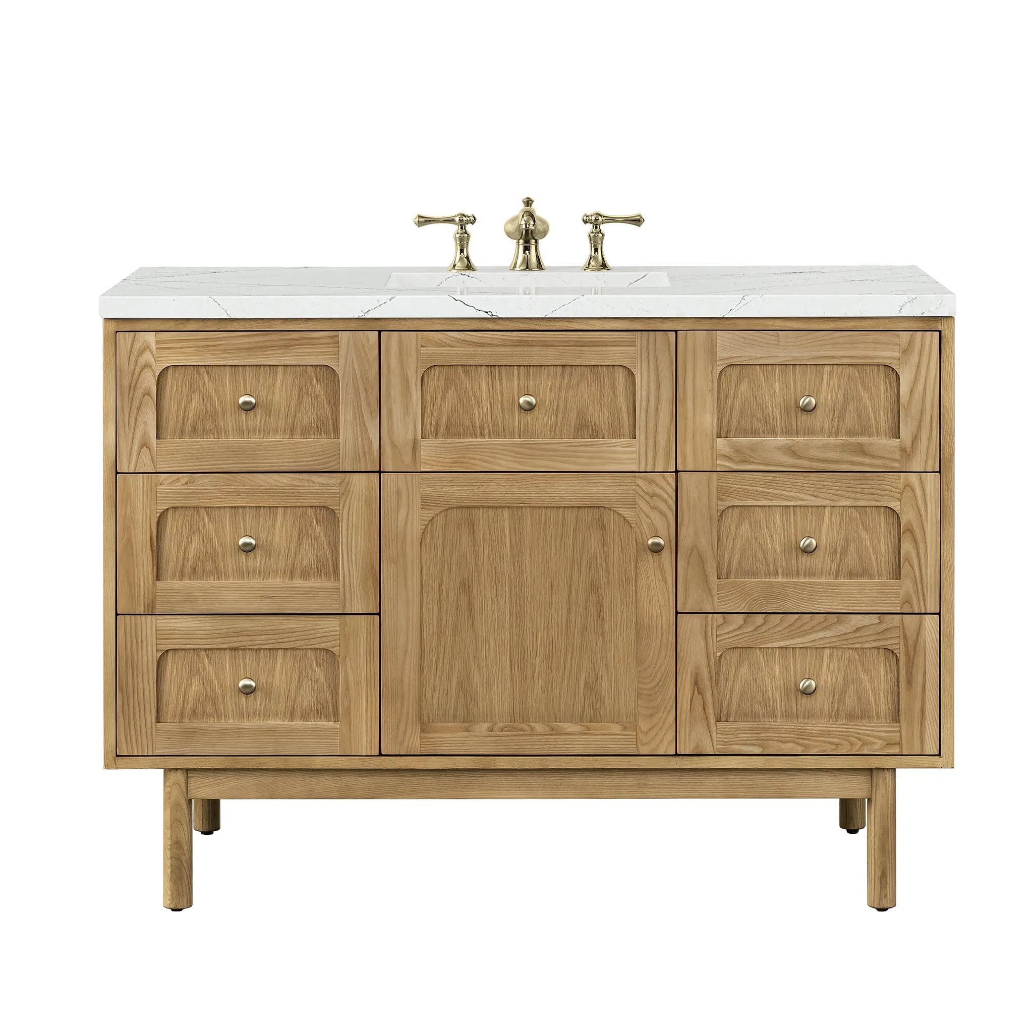 James Martin Laurent 48" Single Vanity Set - Light Natural Oak by James Martin Vanities