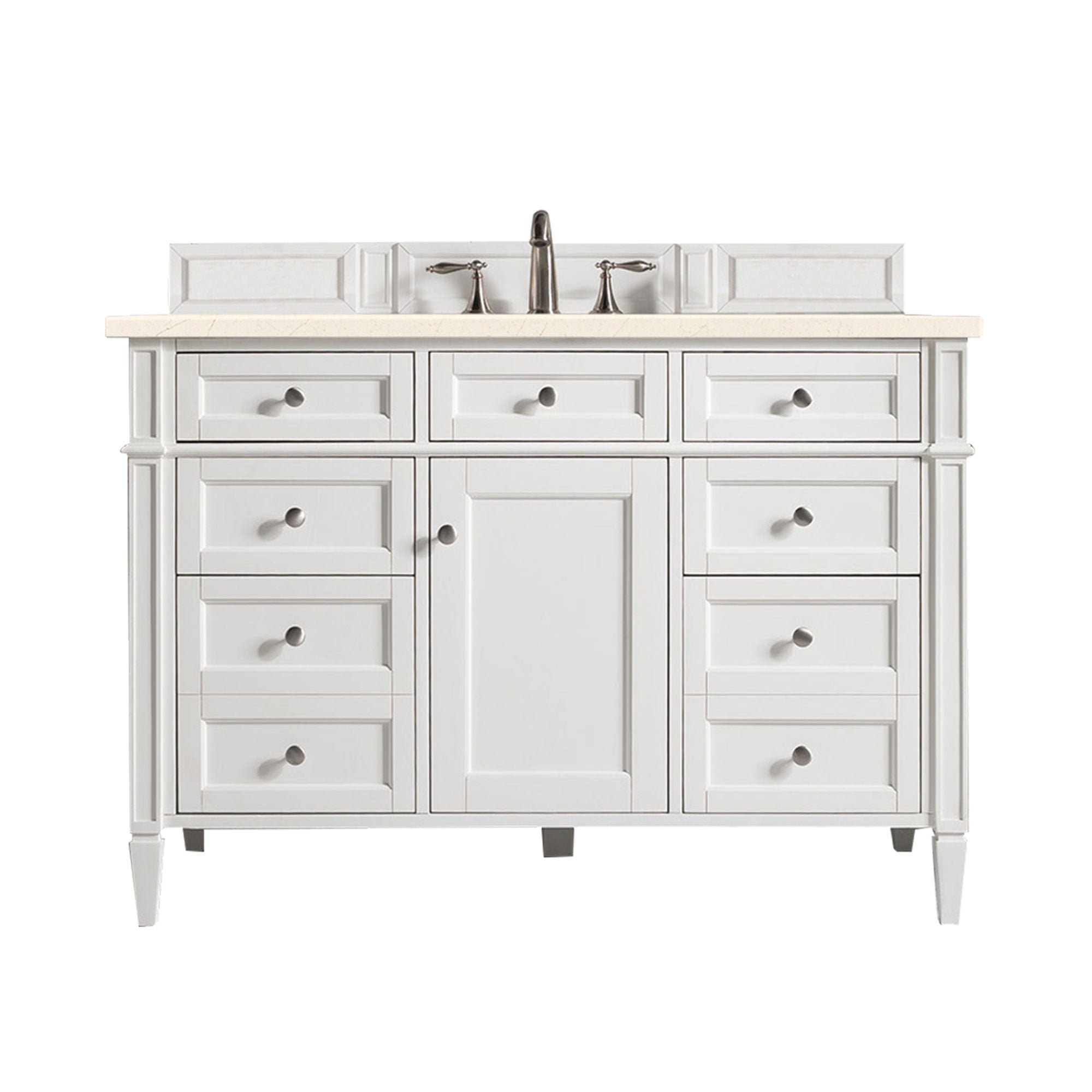 James Martin Vanities Brittany 48" Single Vanity - Bright White