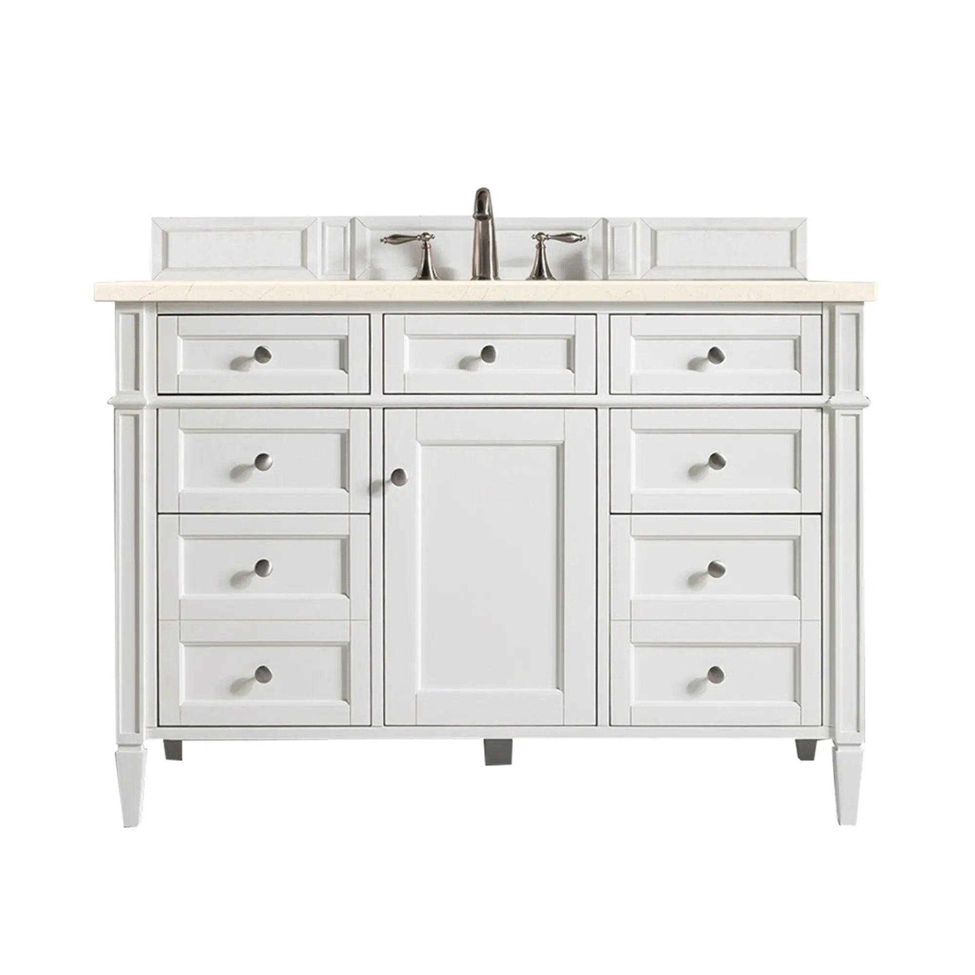 James Martin Brittany 48" Single Vanity Set - Bright White by James Martin Vanities