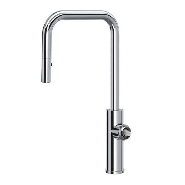 polished chrome kitchen faucet