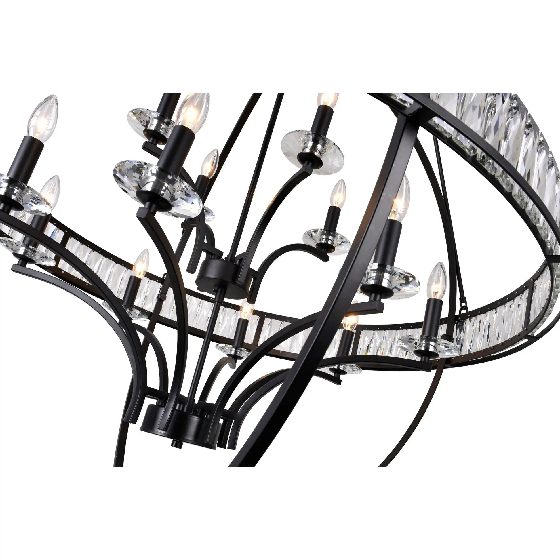 black chandelier
