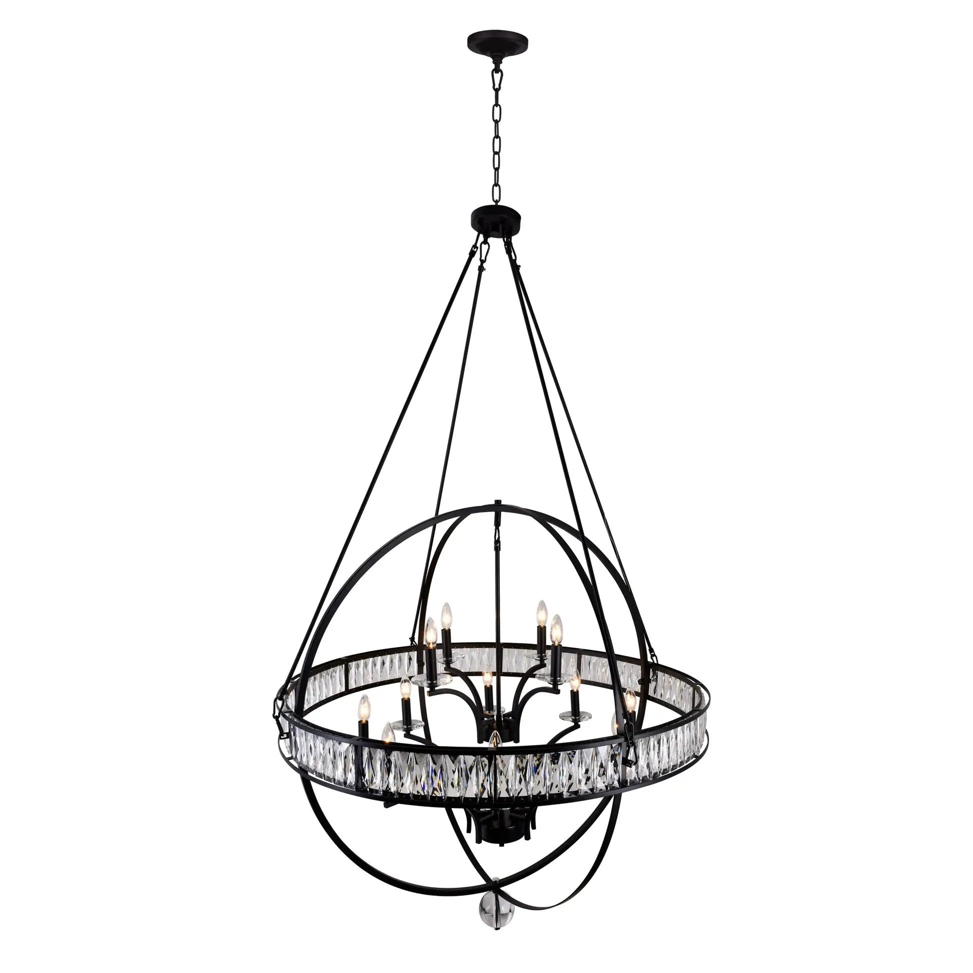 black chandelier