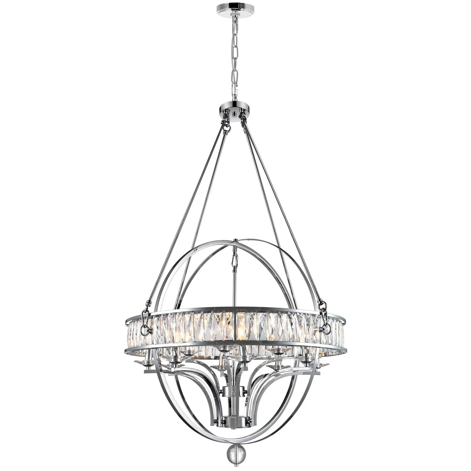 chrome chandelier