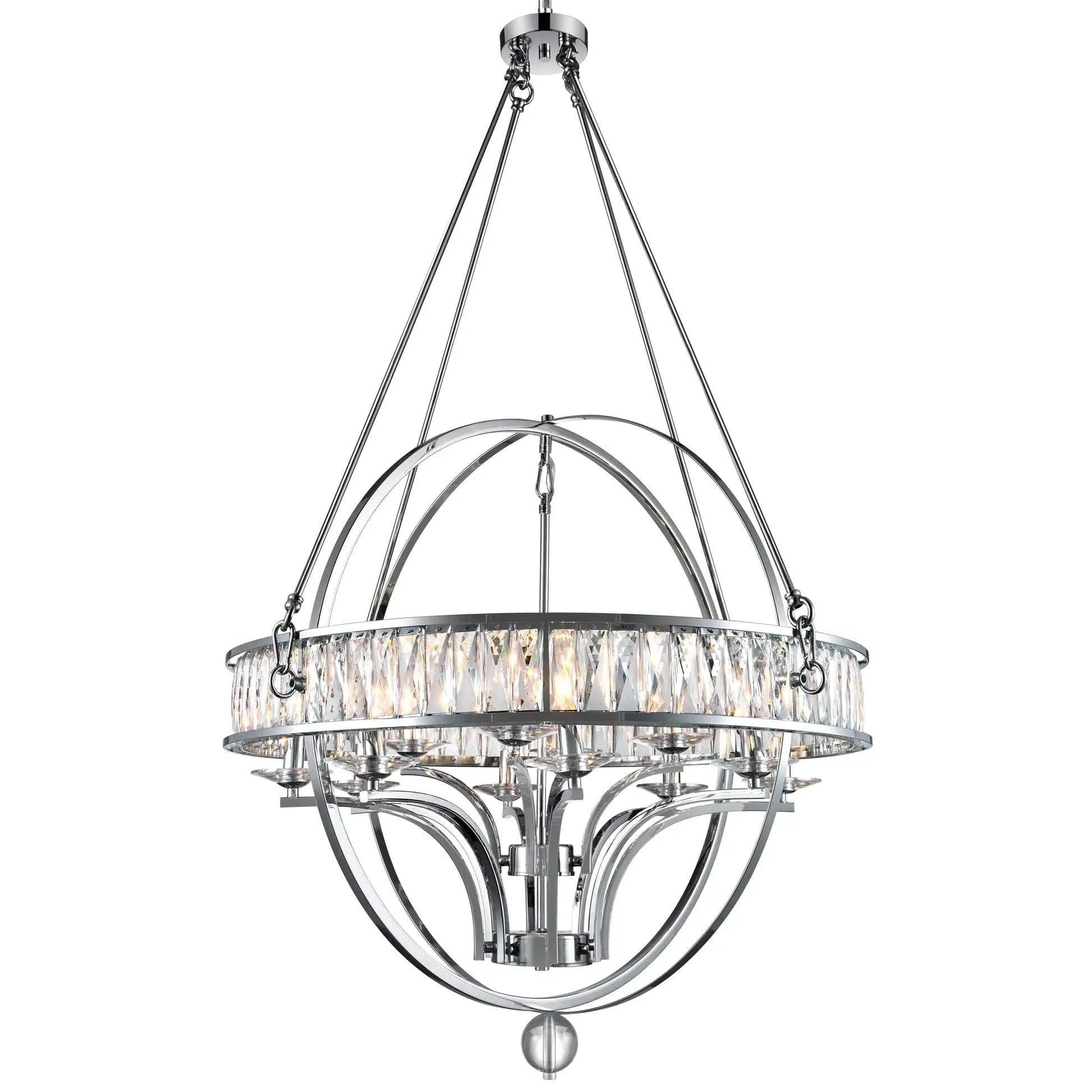 chrome chandelier