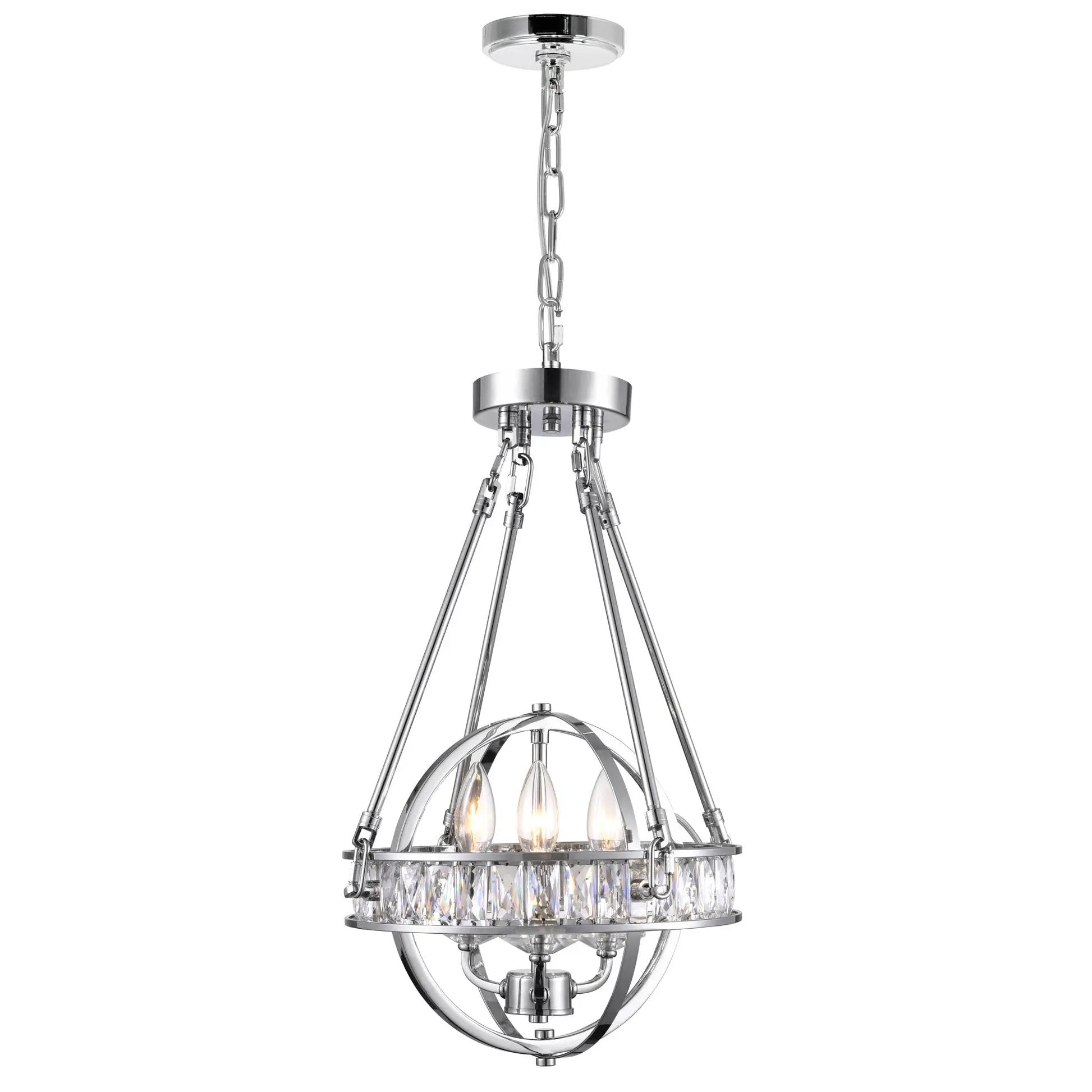 chrome chandelier
