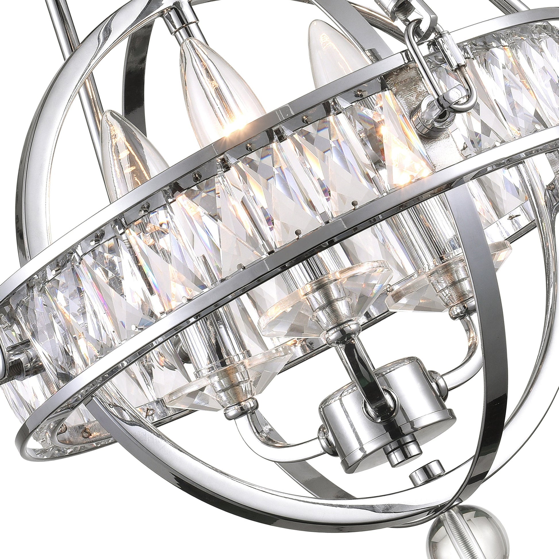 chrome chandelier