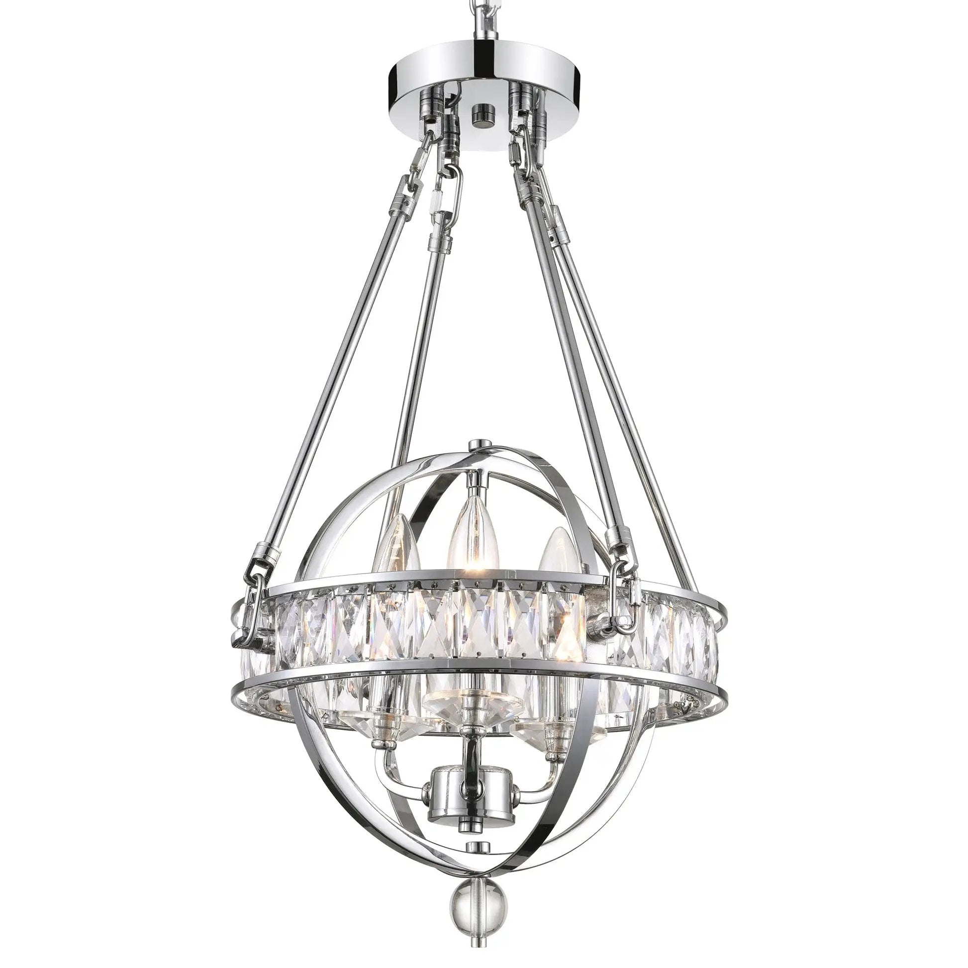 chrome chandelier