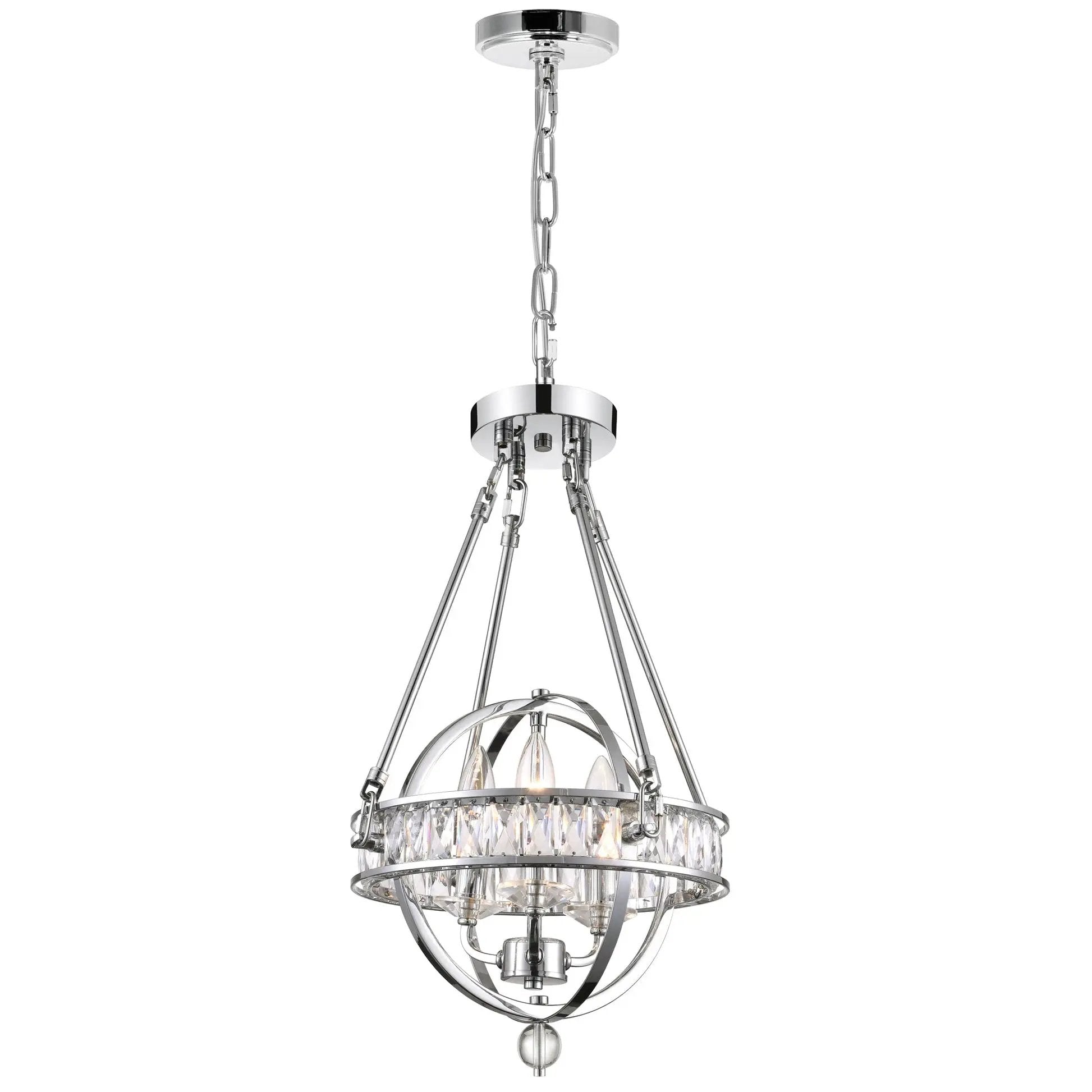 chrome chandelier