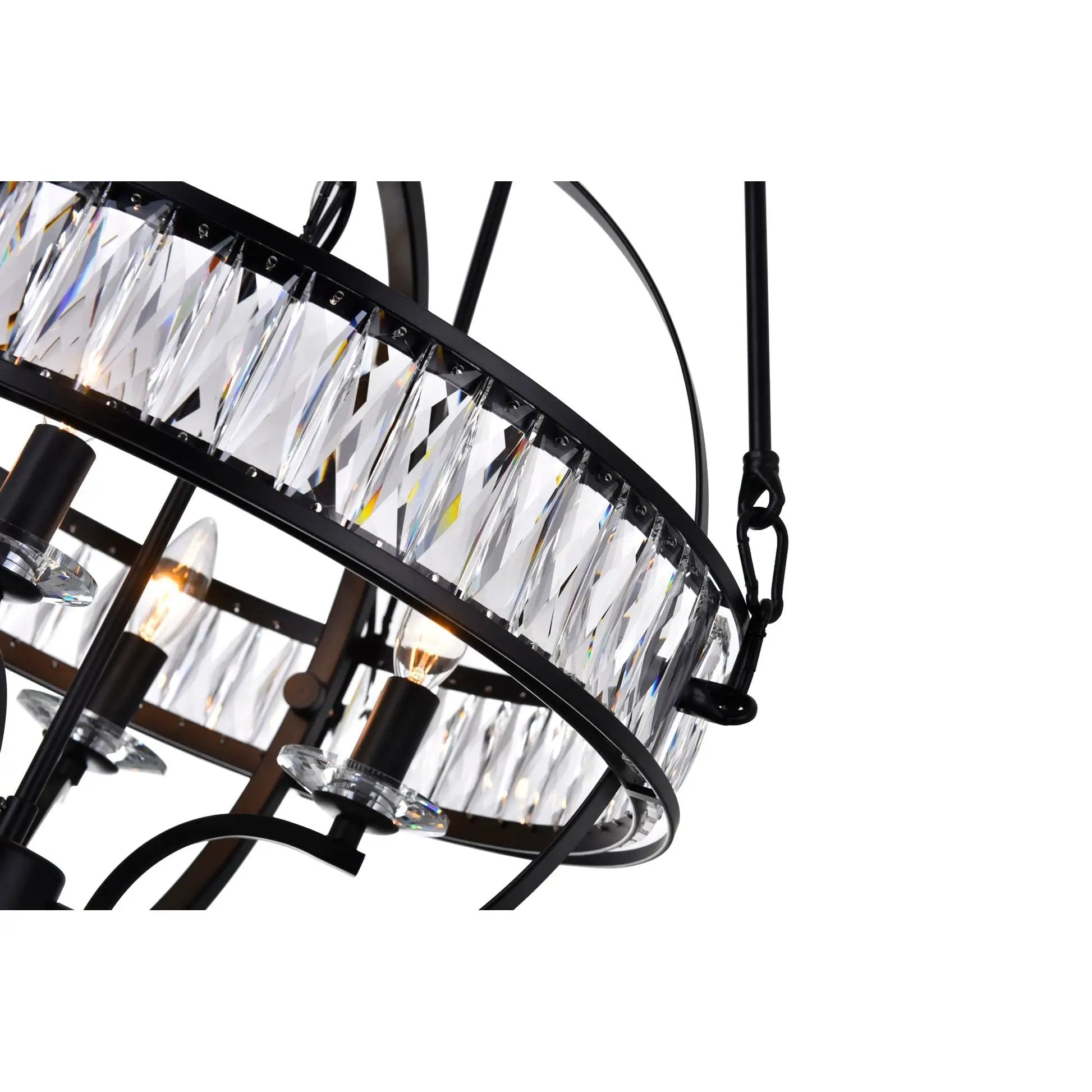 black chandelier