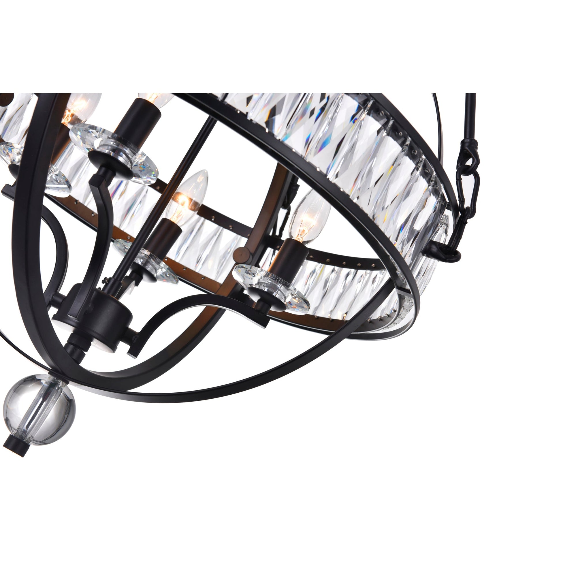 black chandelier
