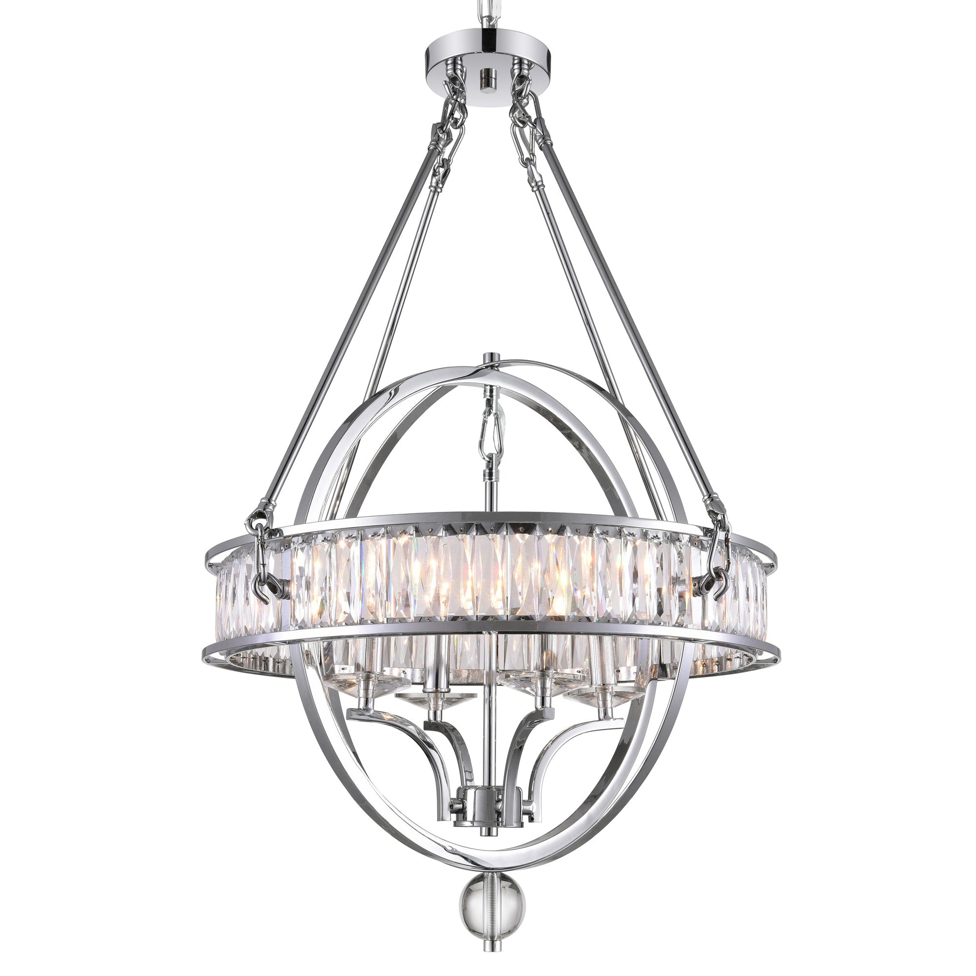 chrome chandelier