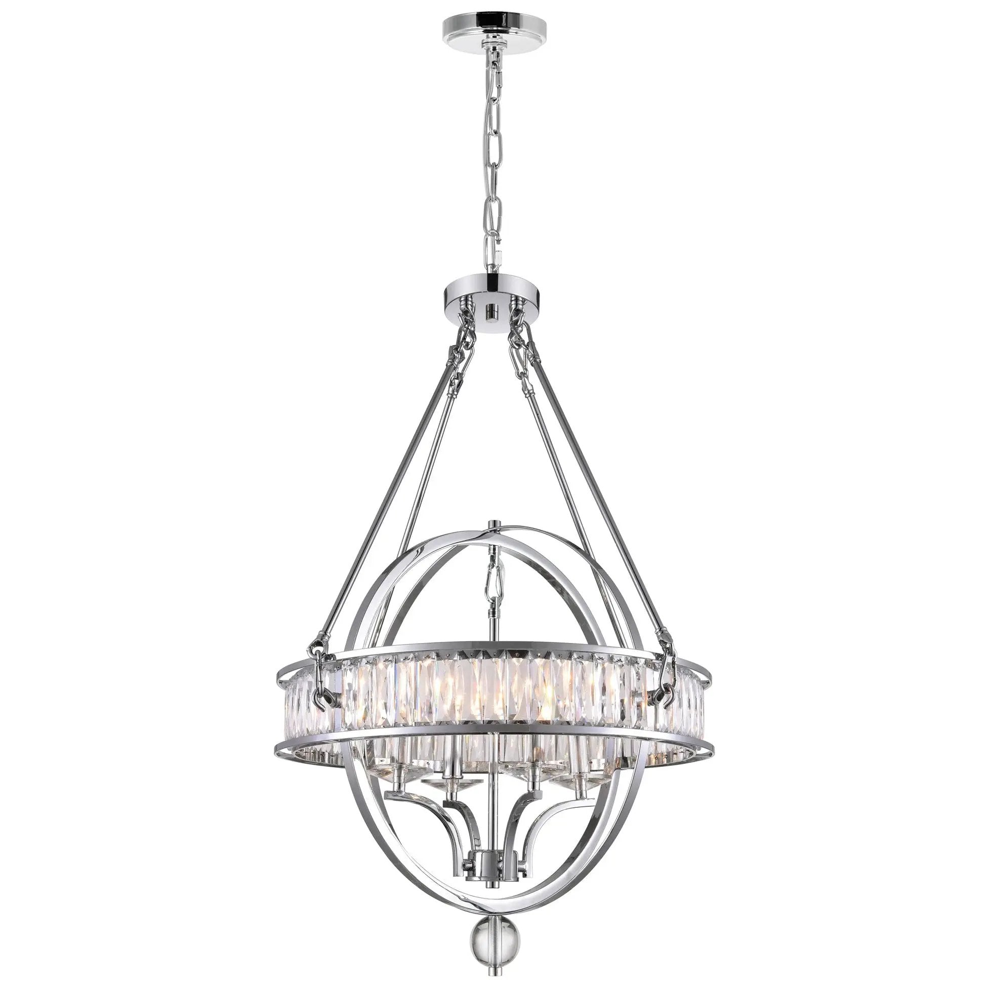 chrome chandelier