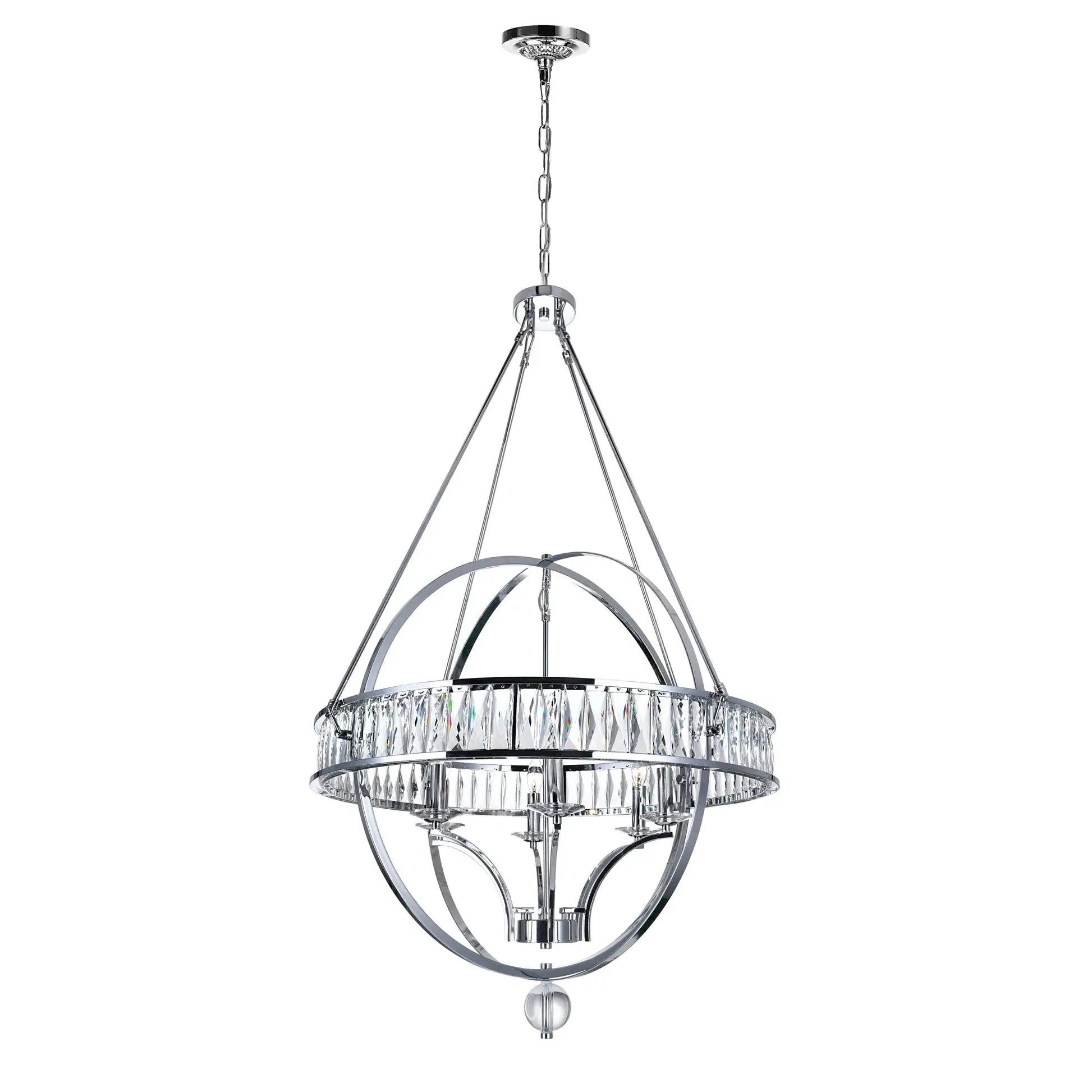 chrome chandelier