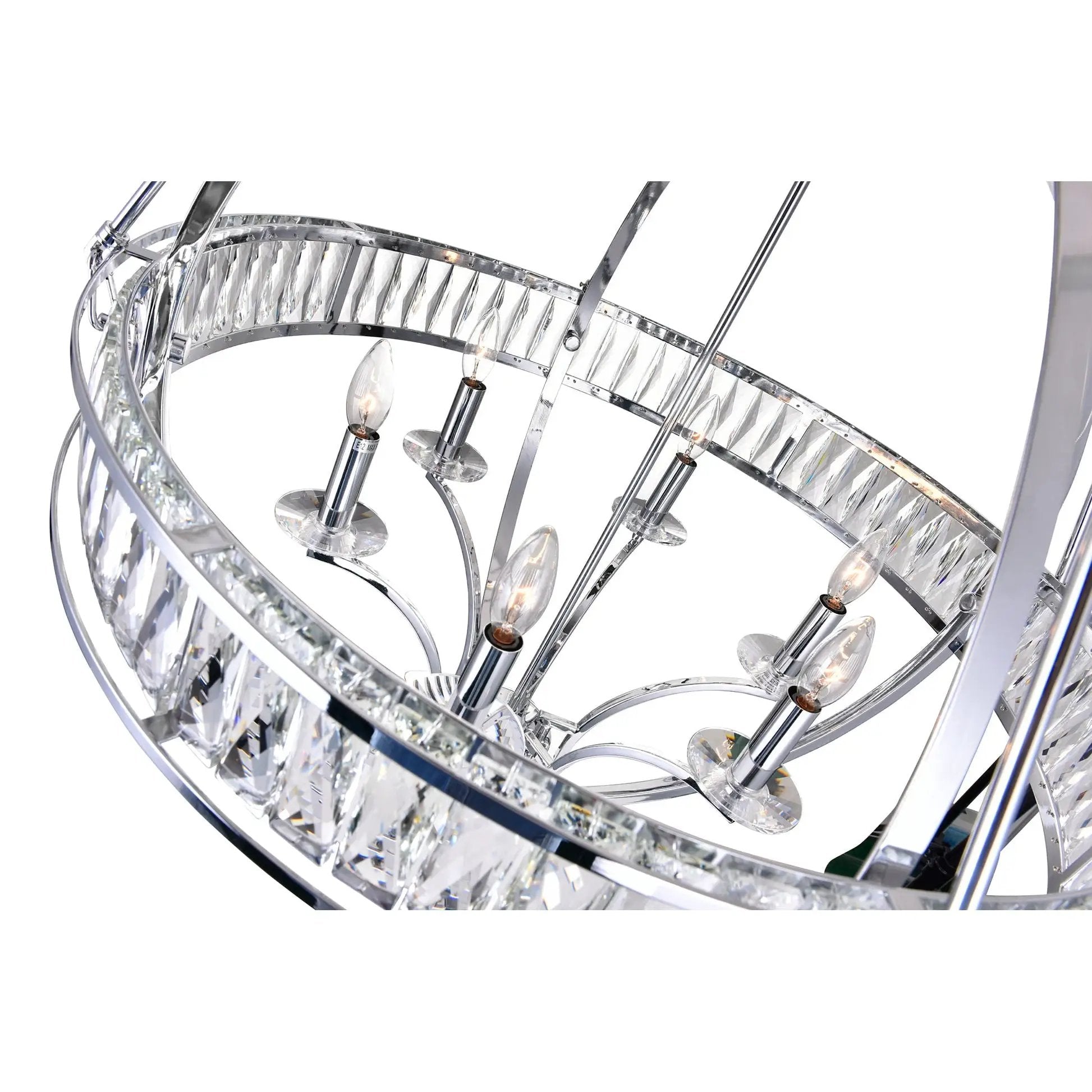 chrome chandelier