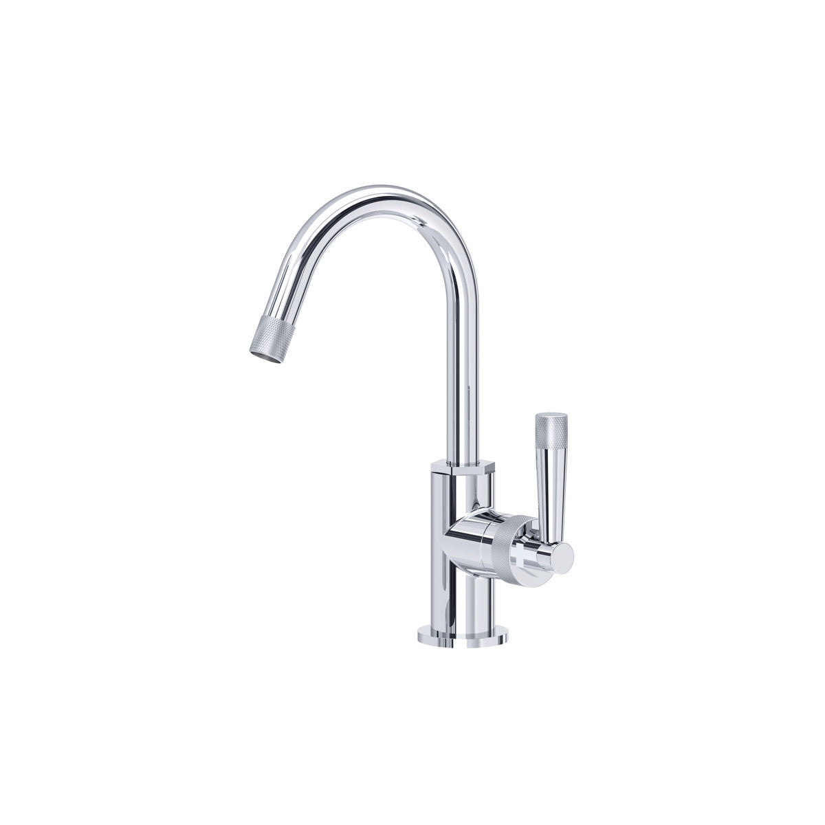 polished chrome bathroom faucet