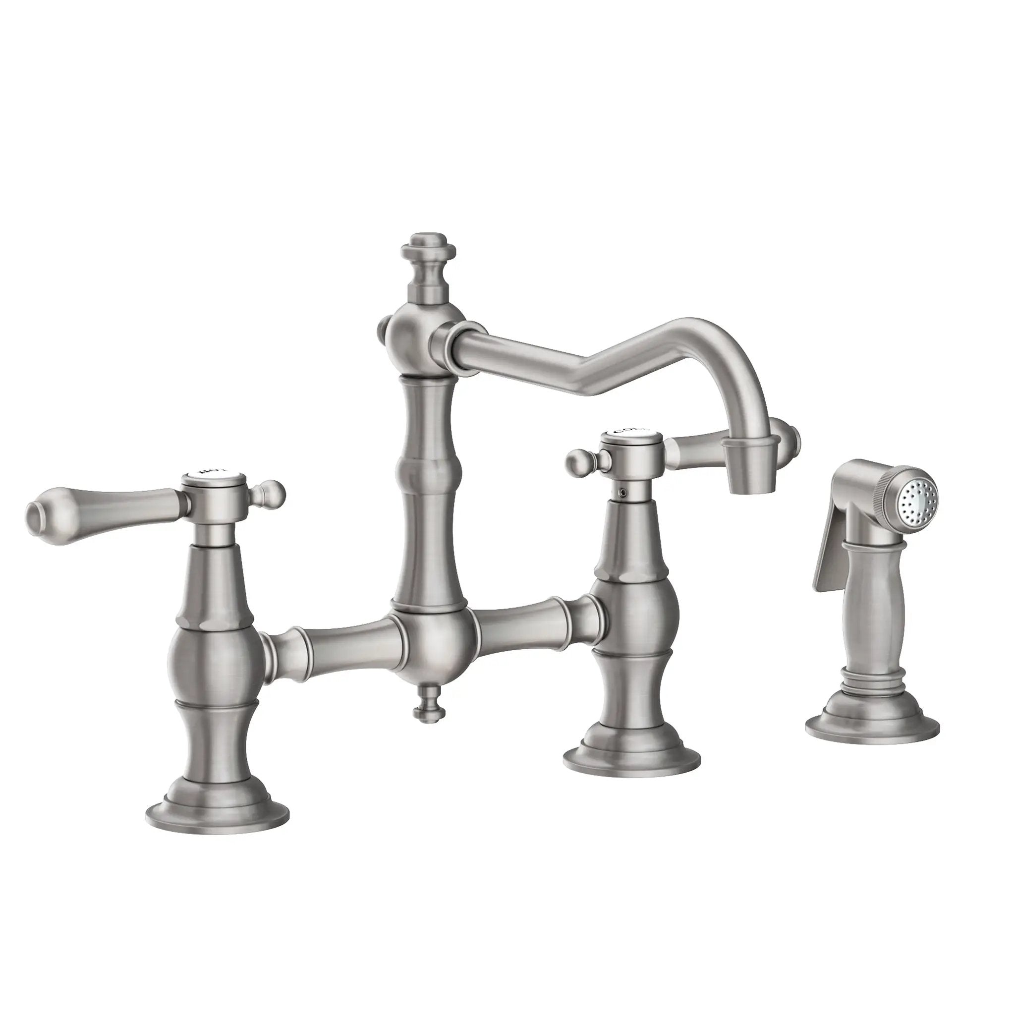 Newport Brass Chesterfield Kitchen Bridge Faucet with Side Spray by Newport Brass