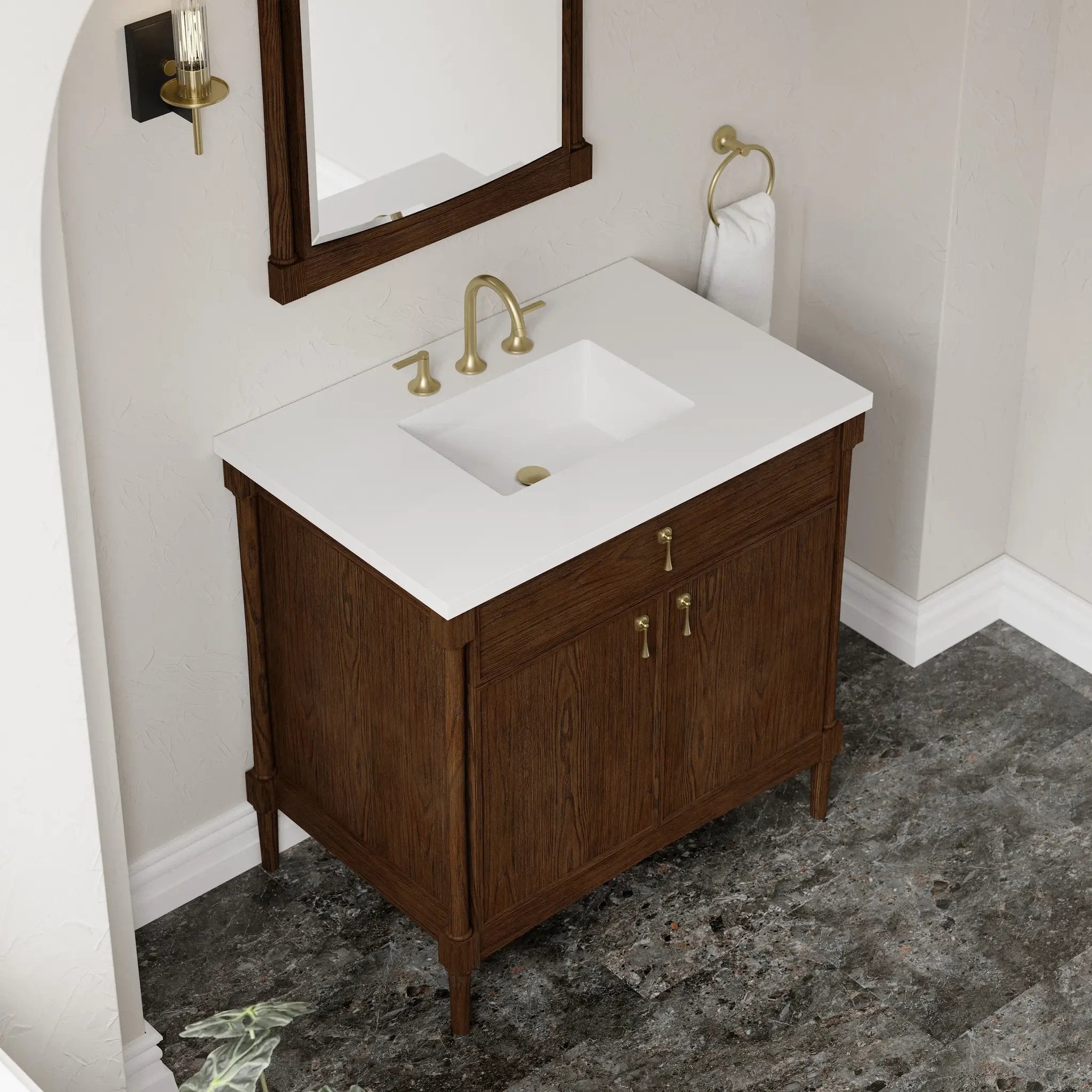 sable oak mirror