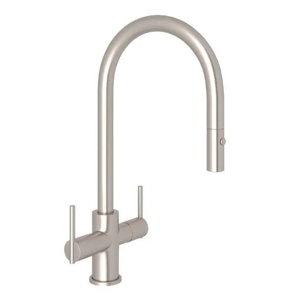 Rohl Pirellone Two Handle Pull-Down Kitchen Faucet by Rohl