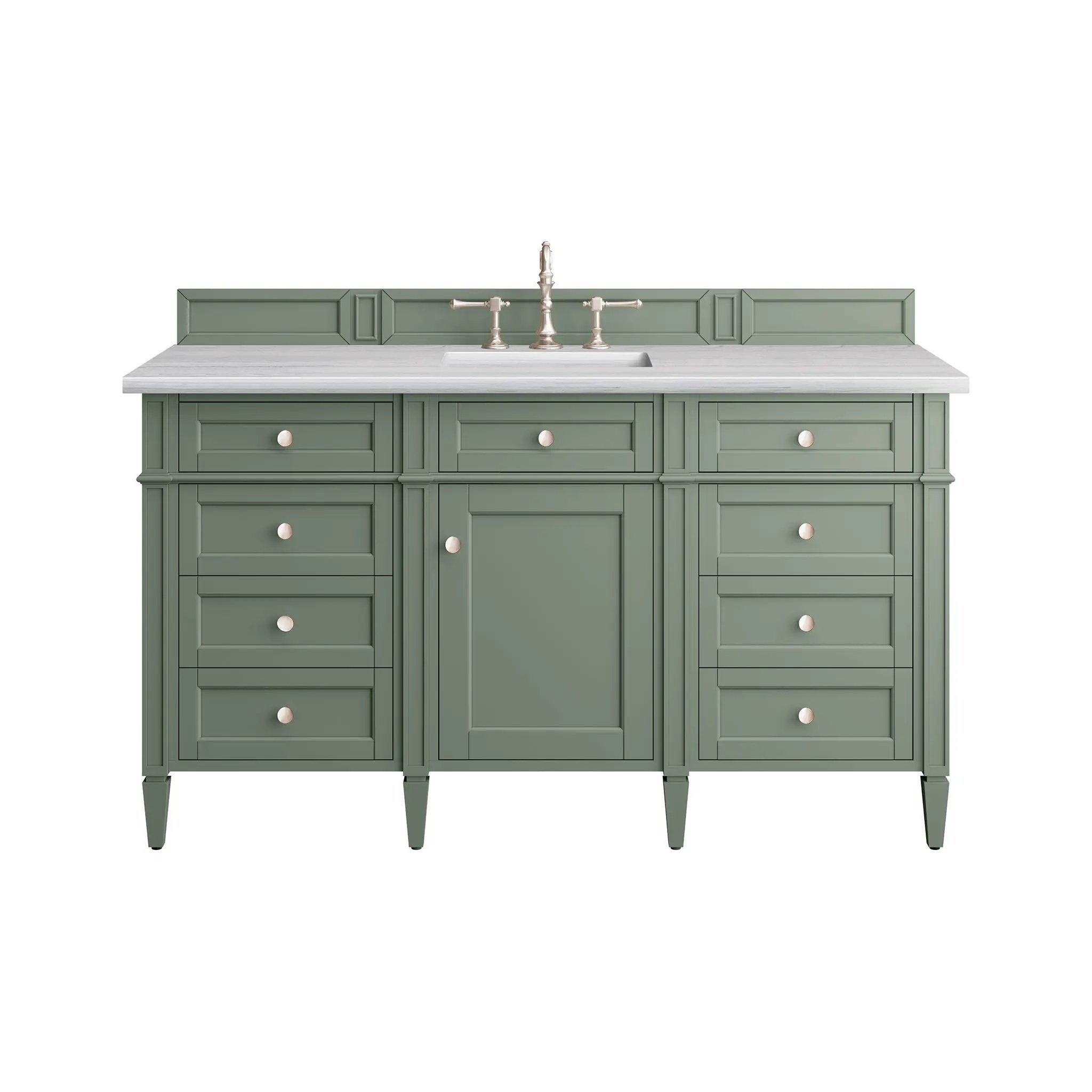 James Martin Brittany 60" Single Vanity Set - Smokey Celadon by James Martin Vanities