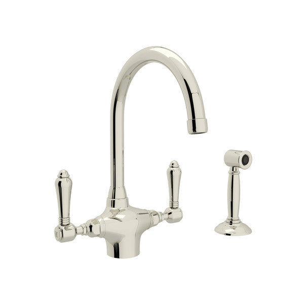 Rohl San Julio Two Handle Kitchen Faucet with Side Spray