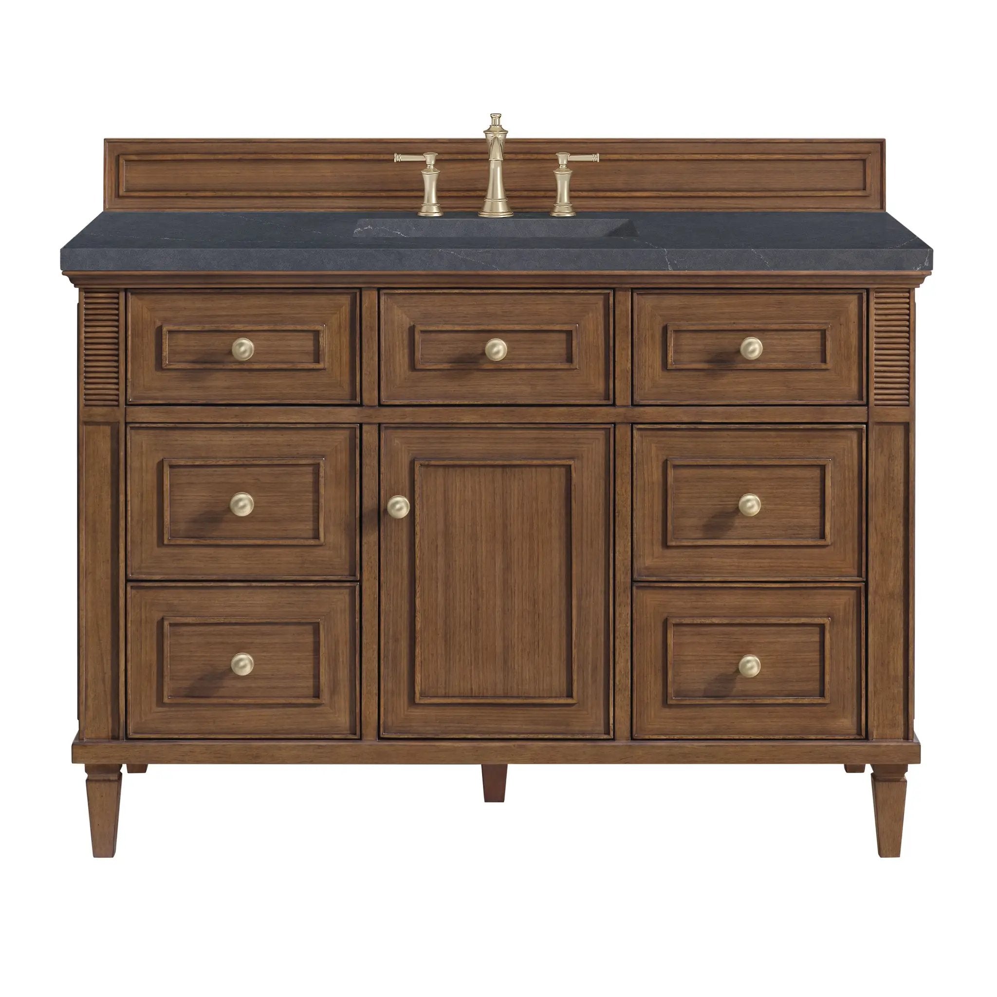 James Martin Lorelai 48" Single Vanity Set - Mid-Century Walnut by James Martin Vanities