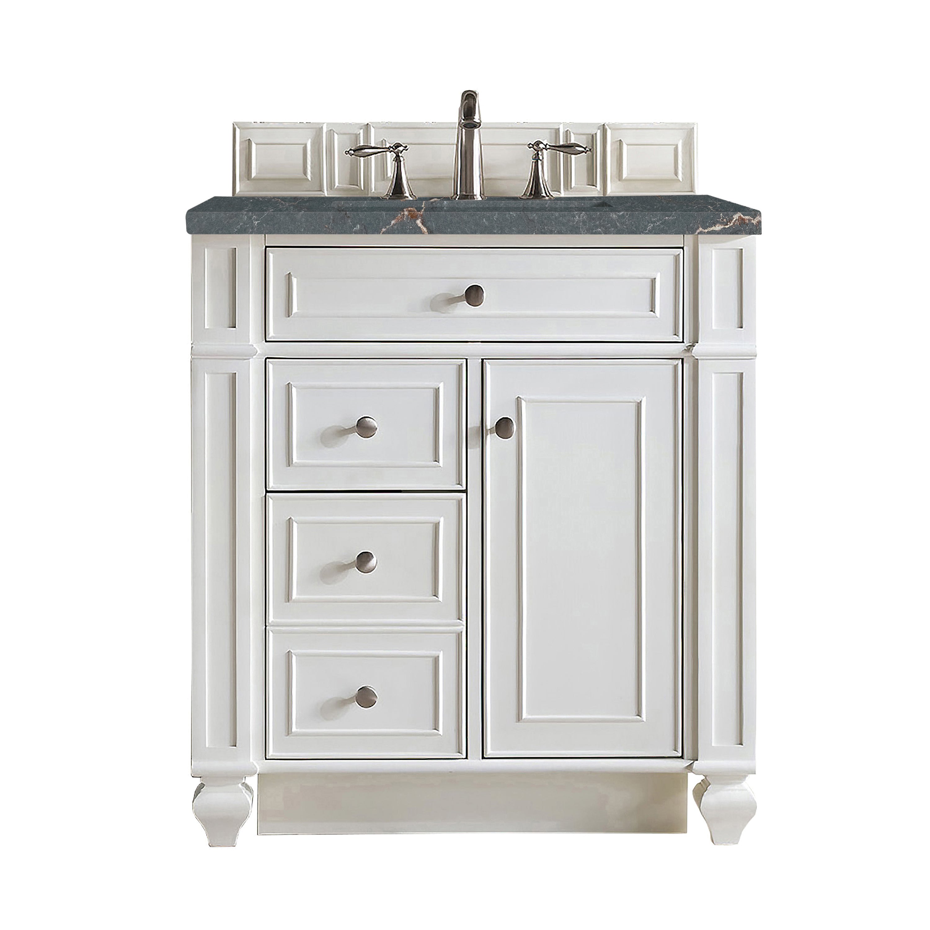 James Martin Vanities Bristol 30" Single Vanity - Bright White
