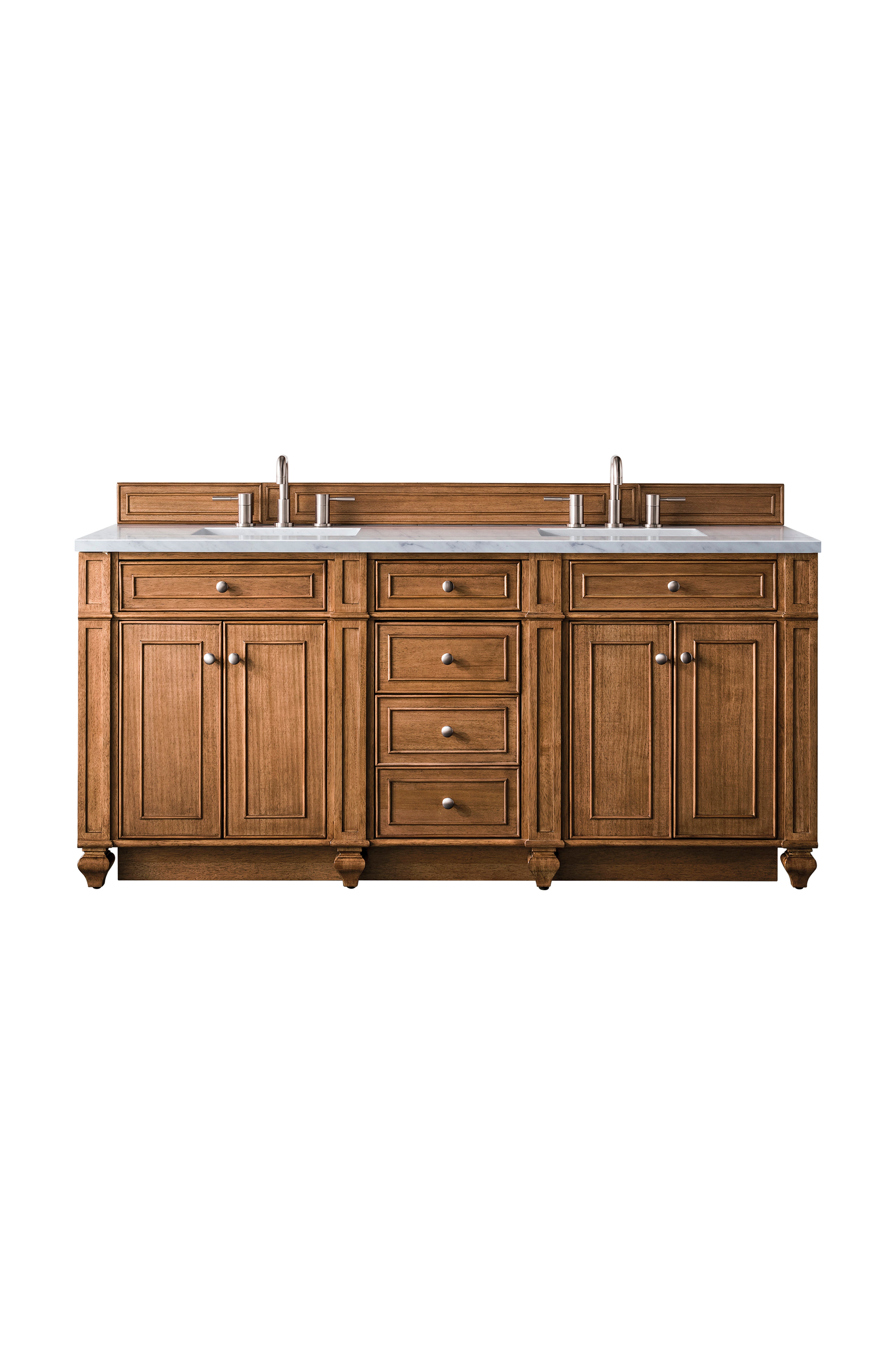 James Martin Vanities Bristol 72" Double Vanity - Saddle Brown