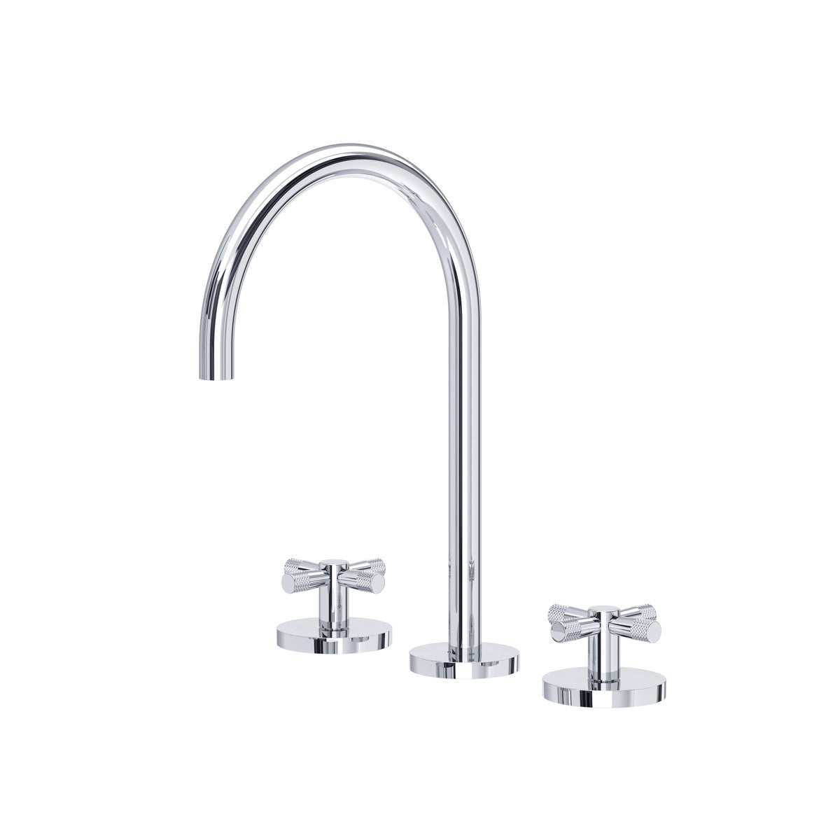 polished chrome bathroom faucet