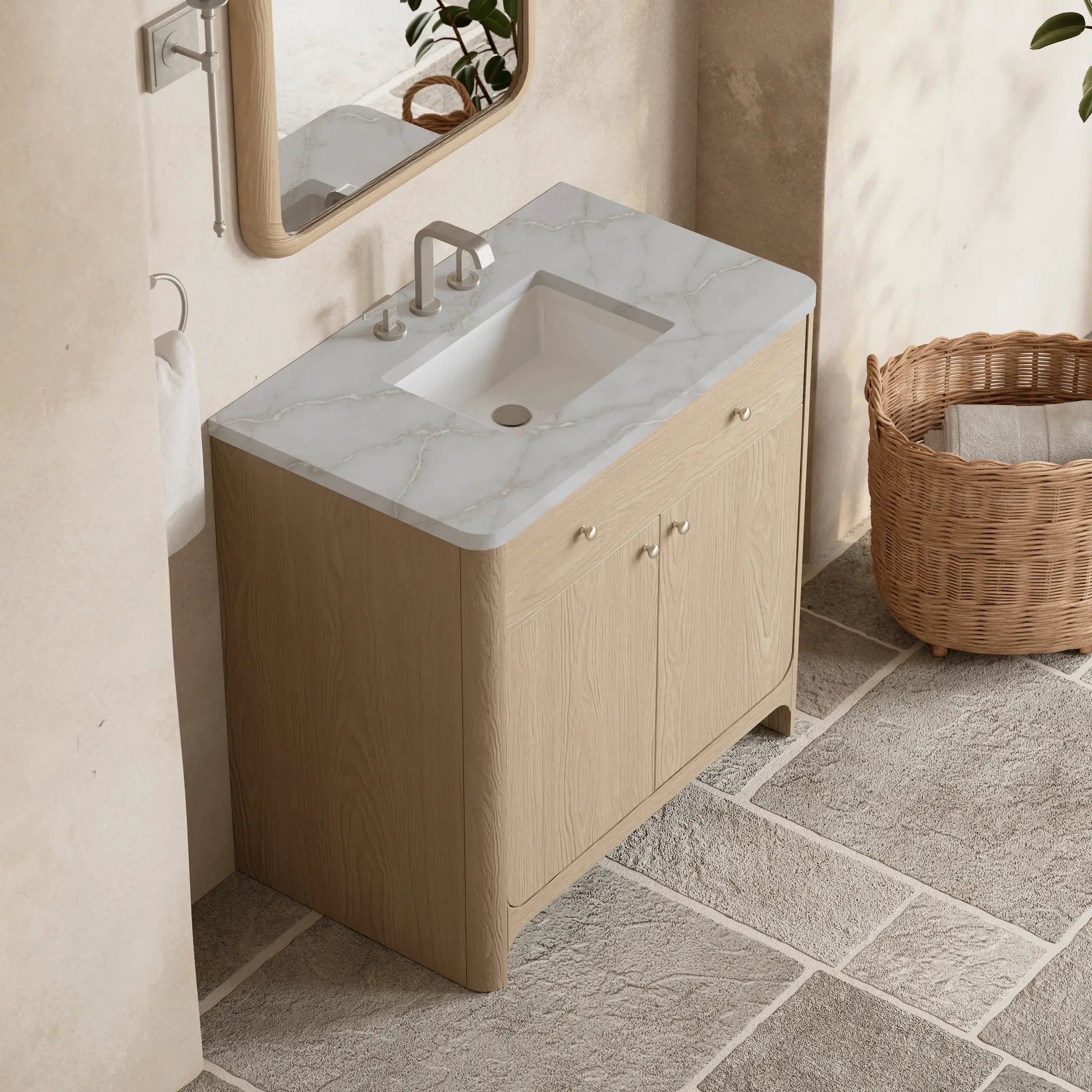 coastal driftwood vanity
