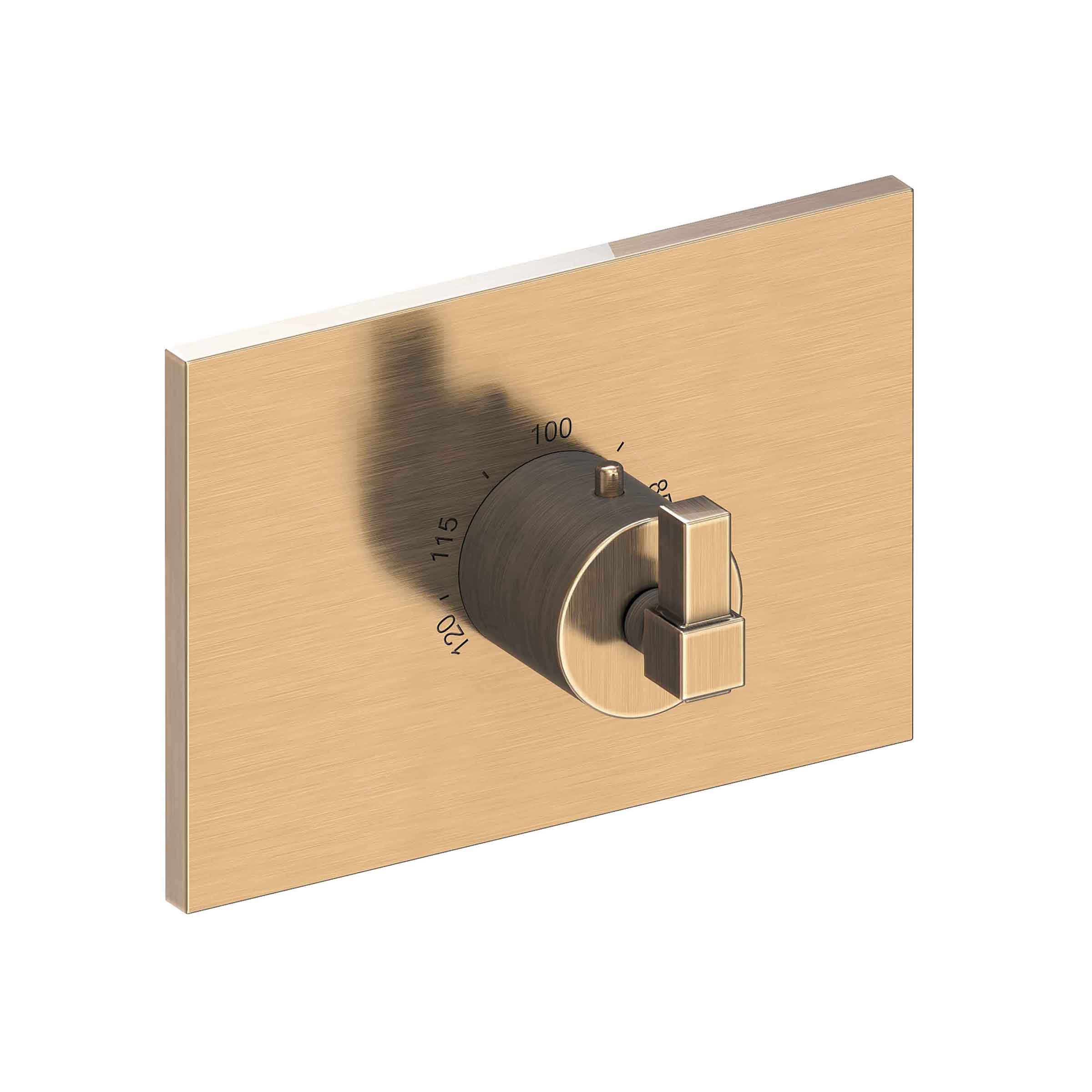 Newport Brass Malvina 3/4" Square Thermostatic Trim Plate with Handle